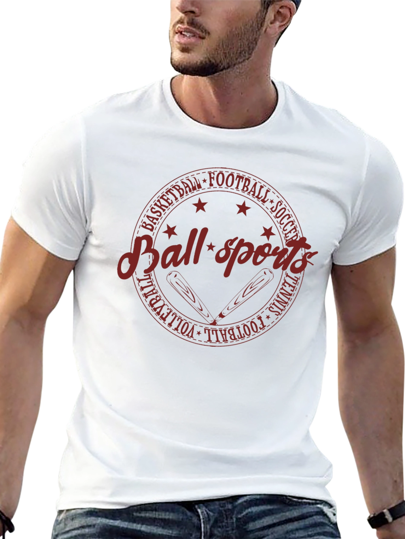 Ball Sports T-Shirt - Graphic Print Tee
