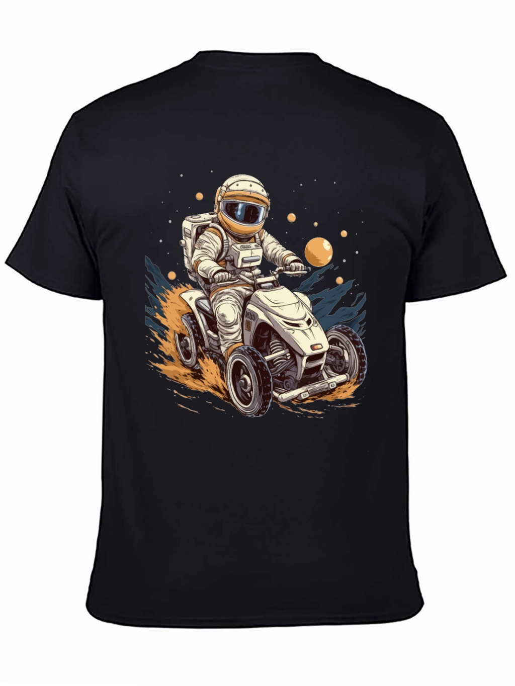 Astronaut ATV Ride Graphic T-Shirt - Space Adventure Tee