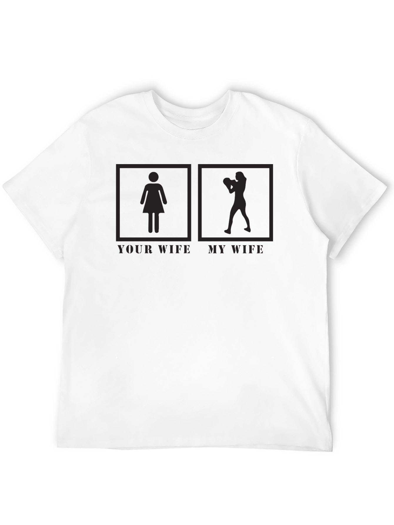 Your Wife My Wife Boxer Graphic T-Shirt Funny Tee