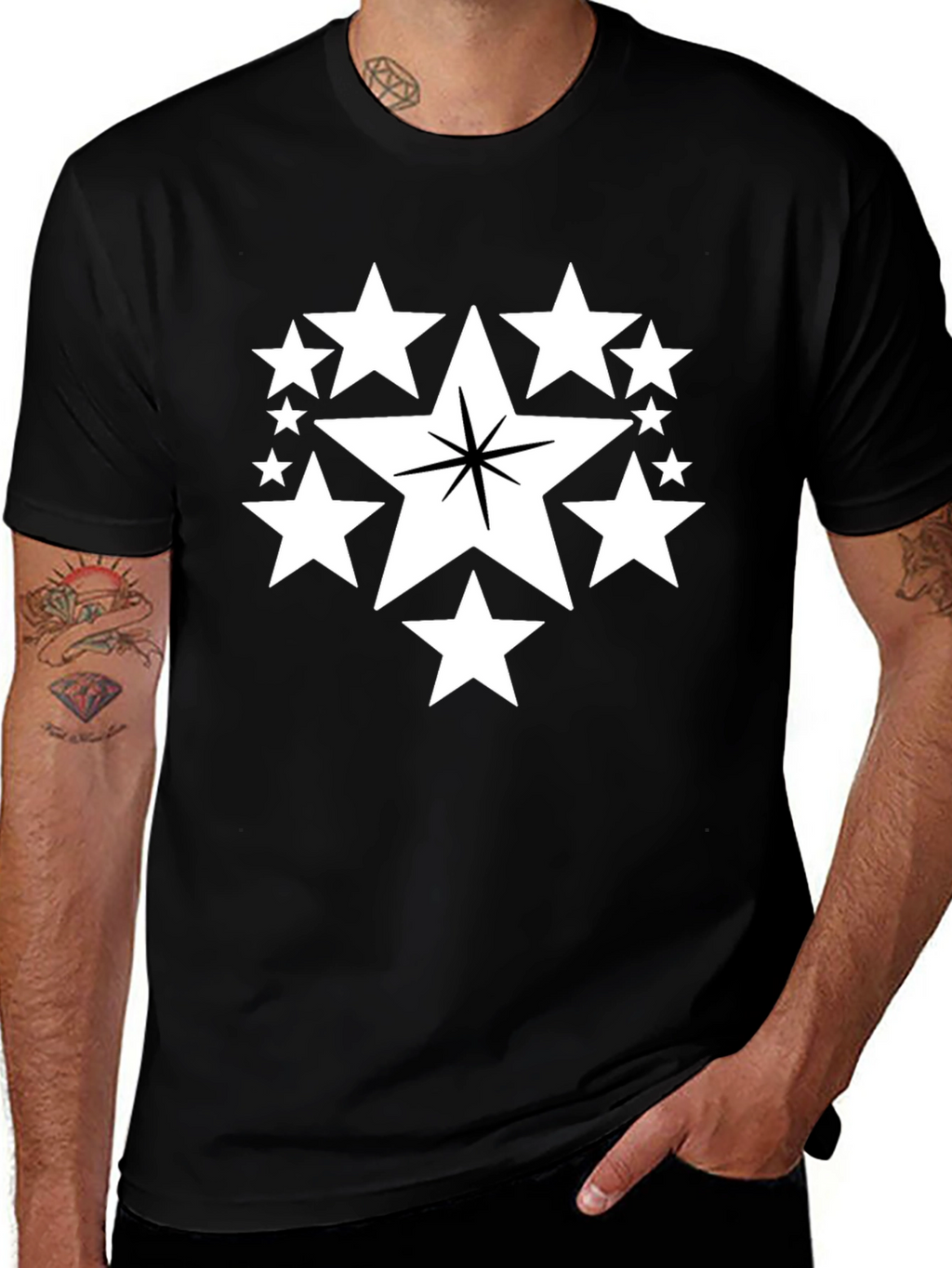 Star Graphic Black T-Shirt