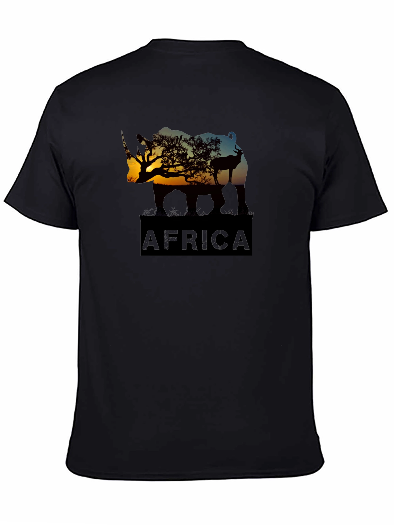 African Wildlife Silhouette T-Shirt