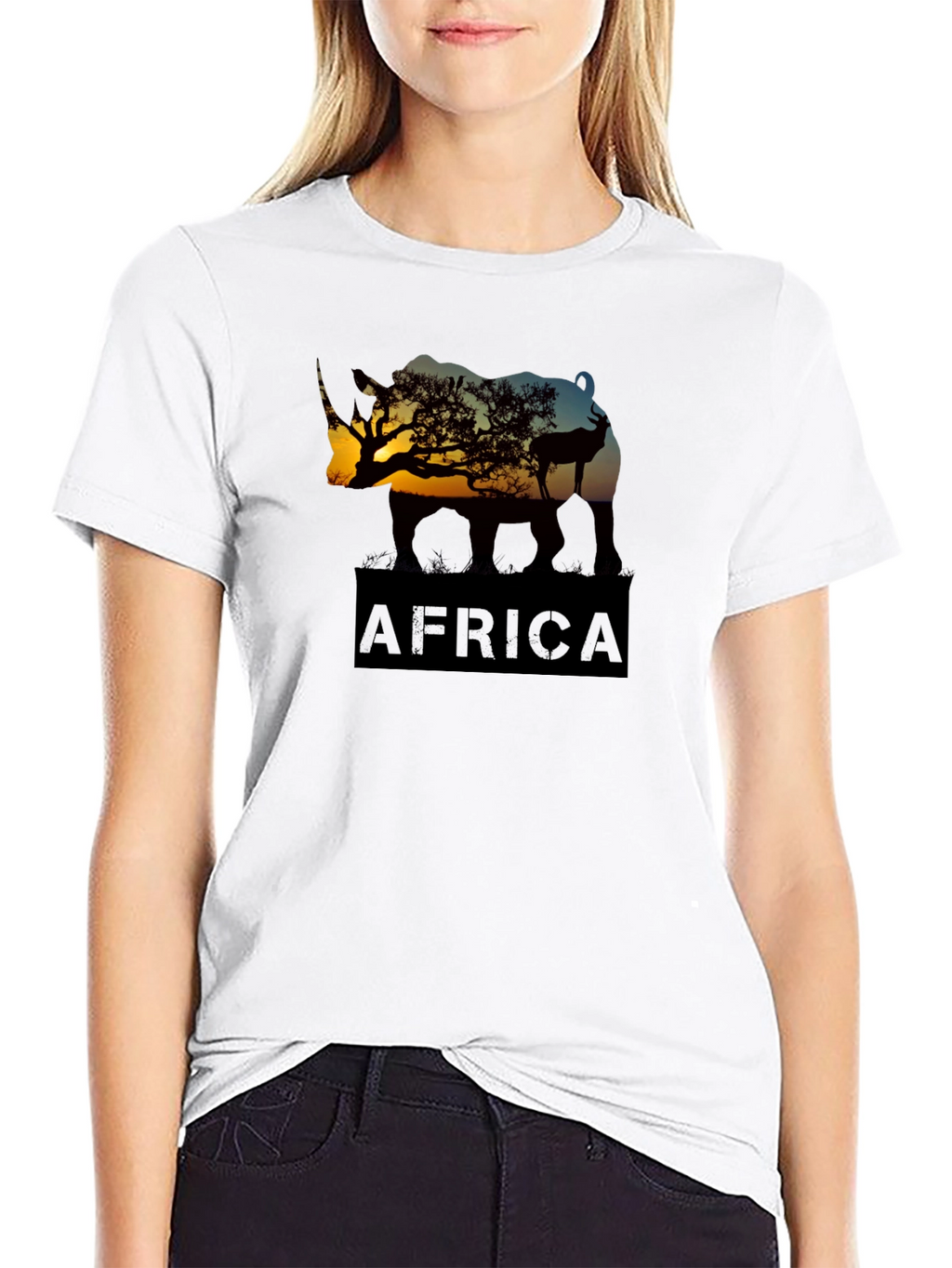 African Wildlife Silhouette T-Shirt