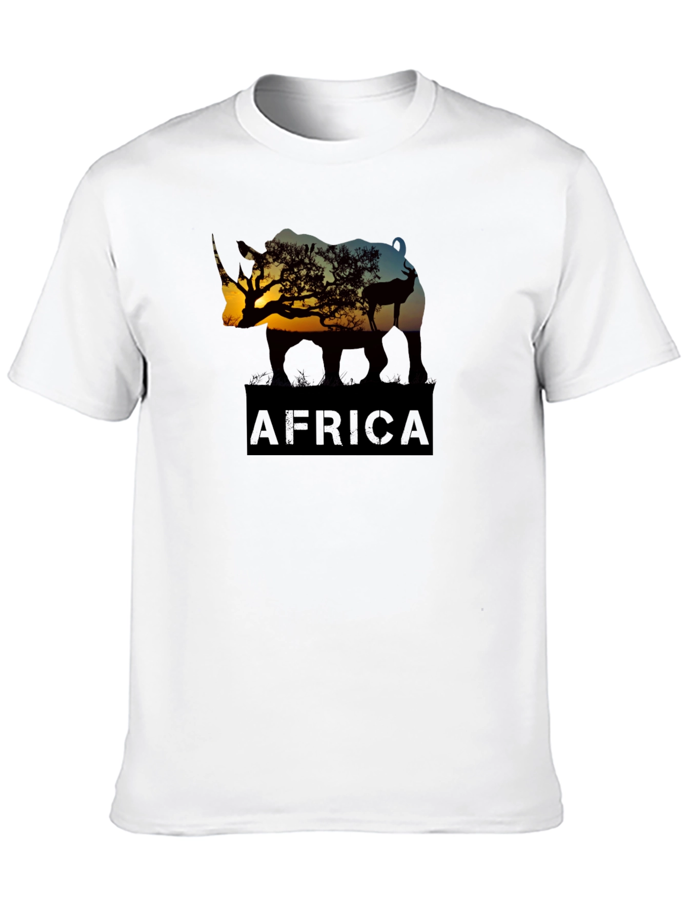 African Wildlife Silhouette T-Shirt