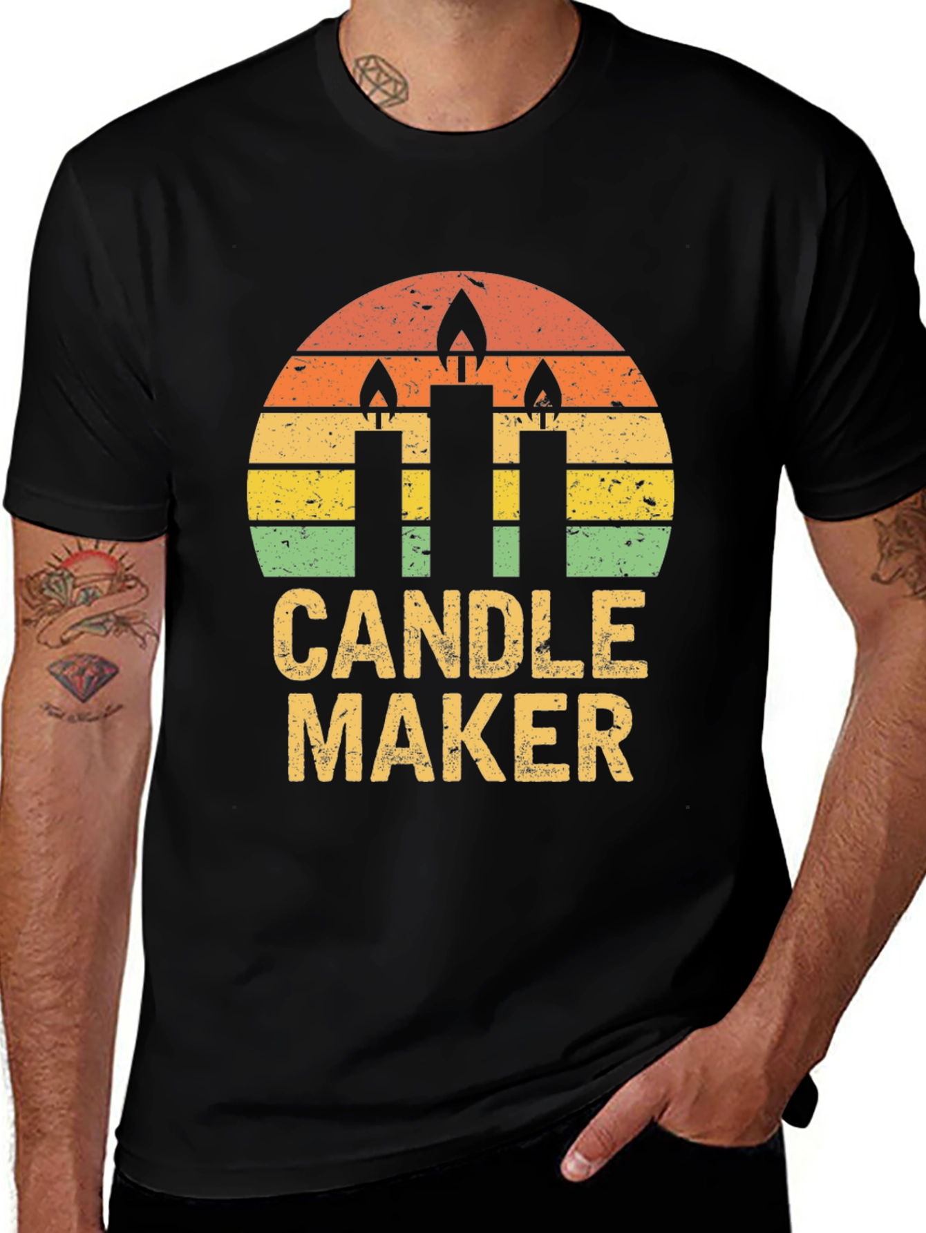 Retro Candle Maker T-Shirt - Vintage Style