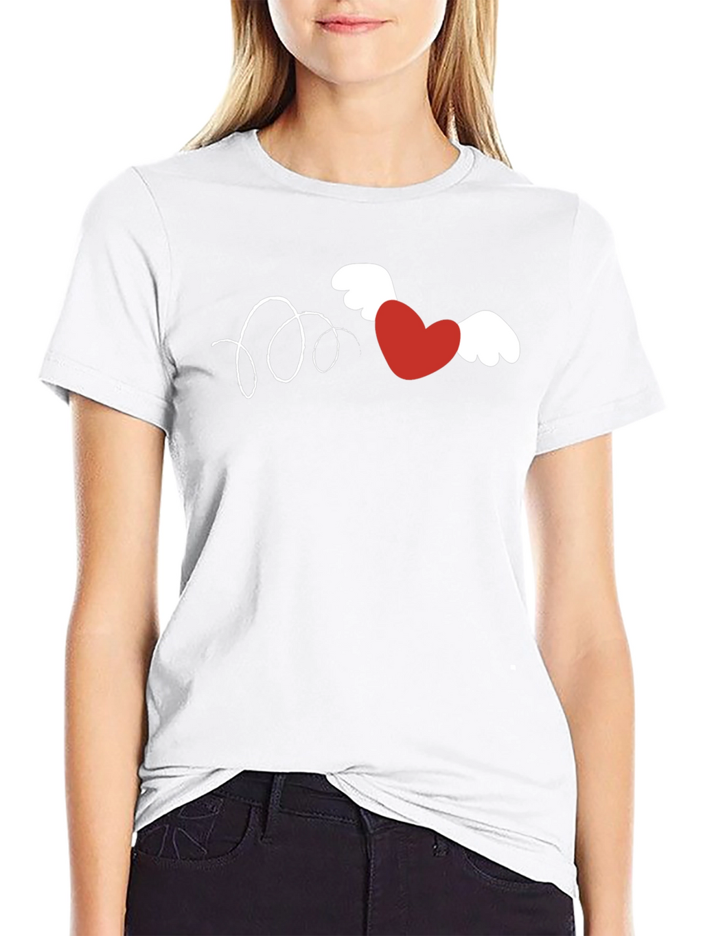 Winged Heart Graphic Tee - Valentines Day Shirt