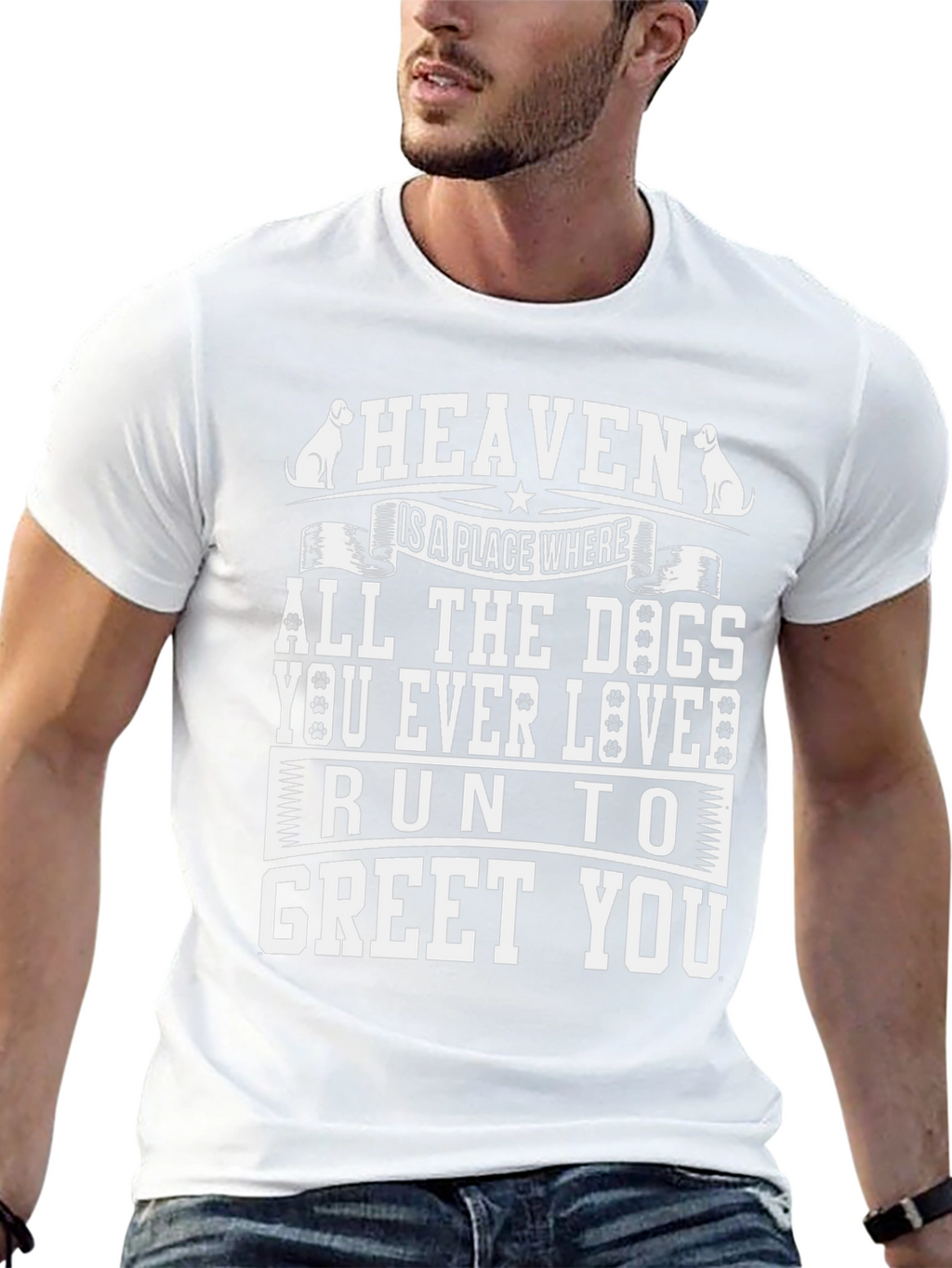 Heaven All Dogs Run to Greet You T-Shirt