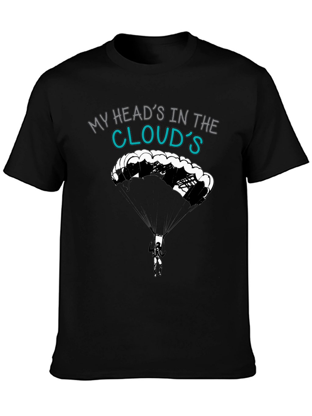 My Heads In The Clouds T-Shirt - Skydiving Design