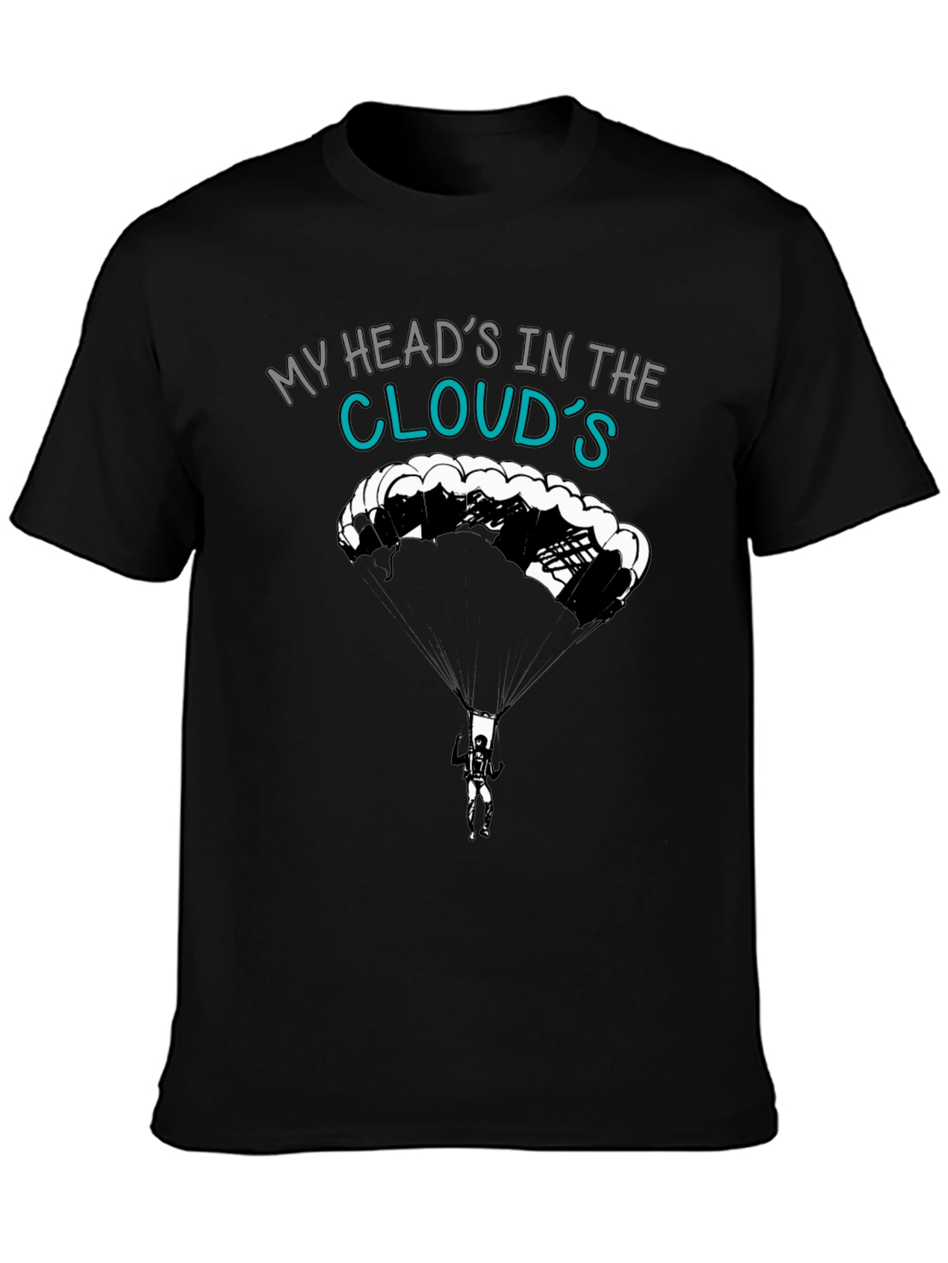 My Heads In The Clouds T-Shirt - Skydiving Design