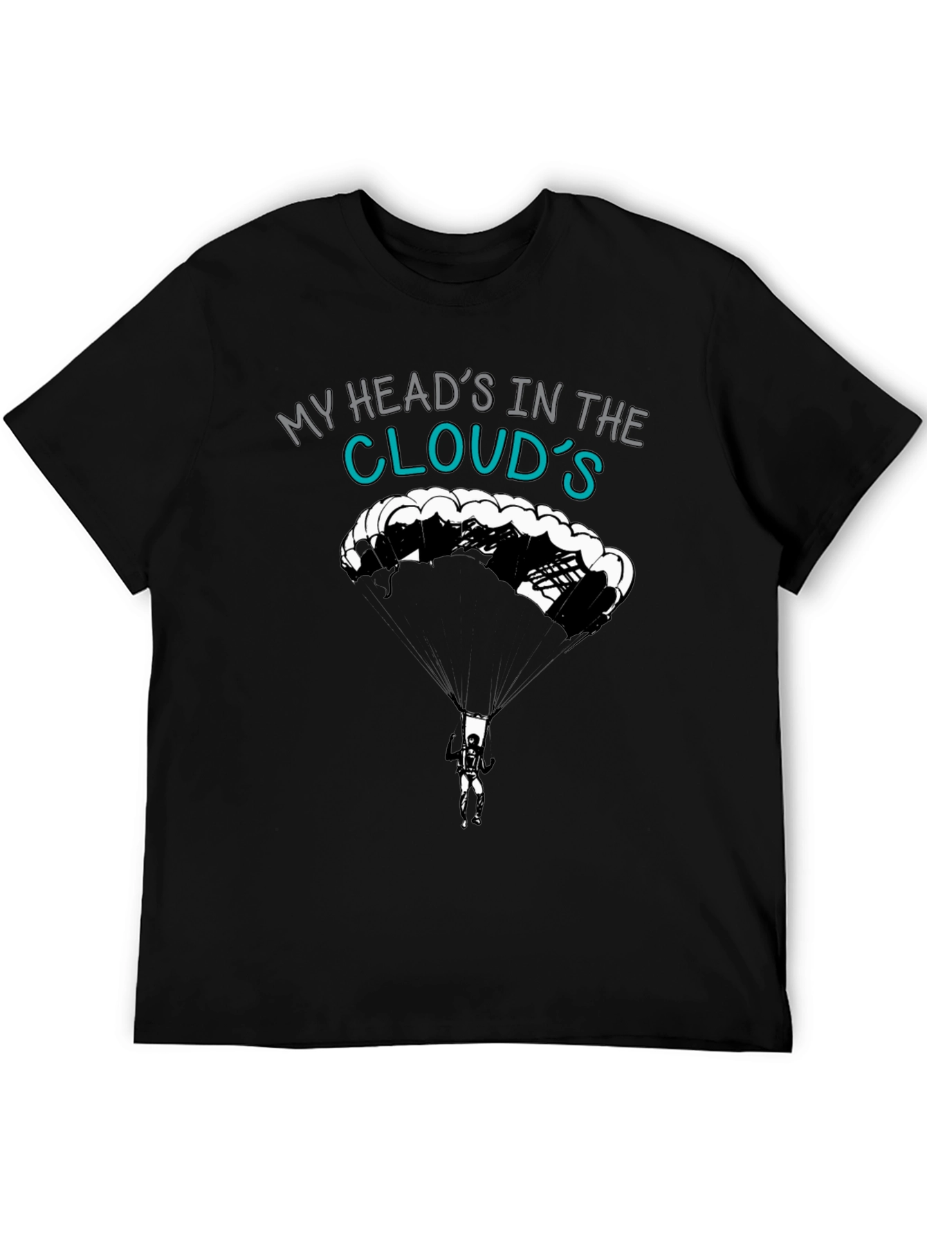My Heads In The Clouds T-Shirt - Skydiving Design