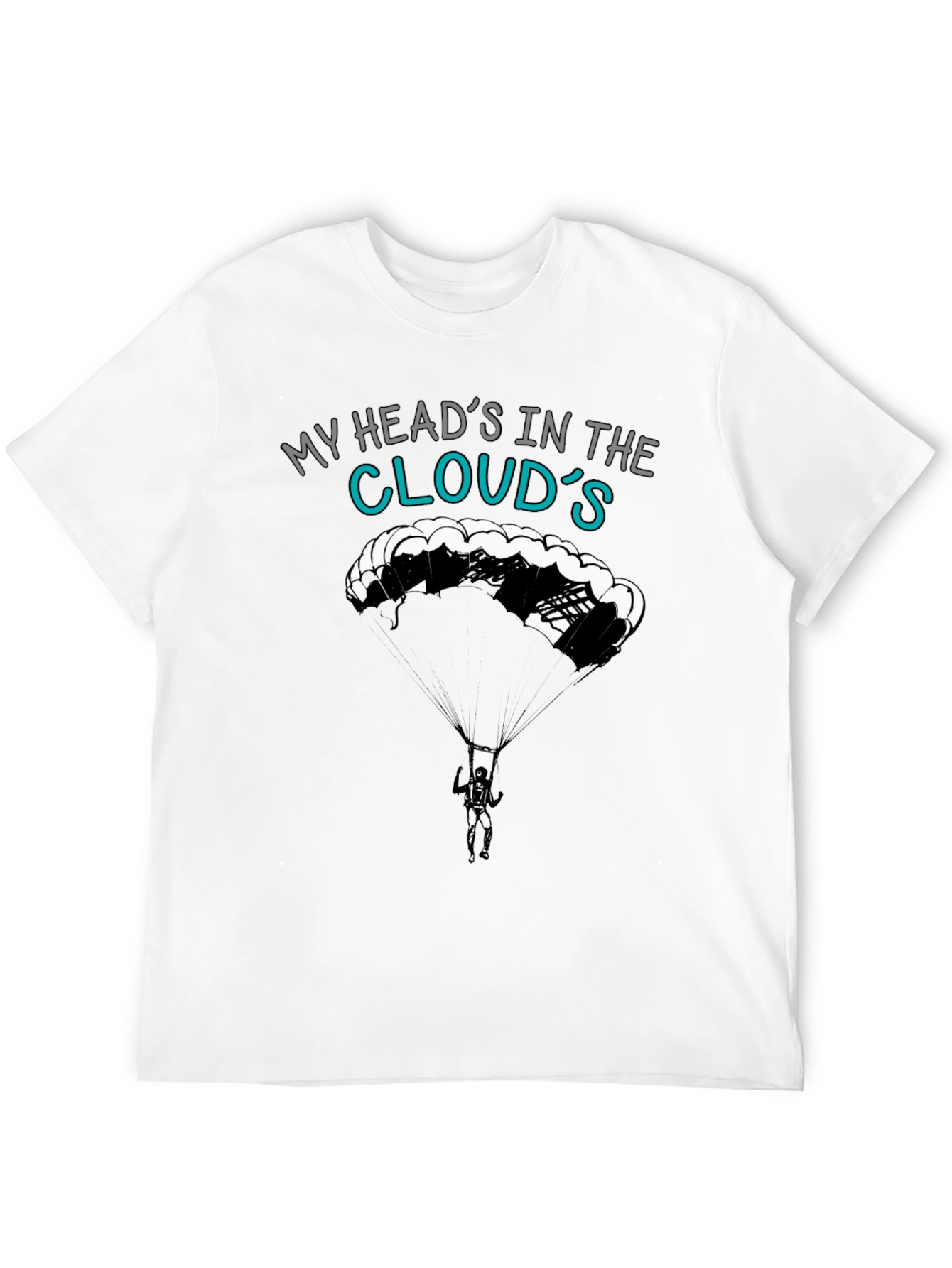My Heads In The Clouds T-Shirt - Skydiving Design