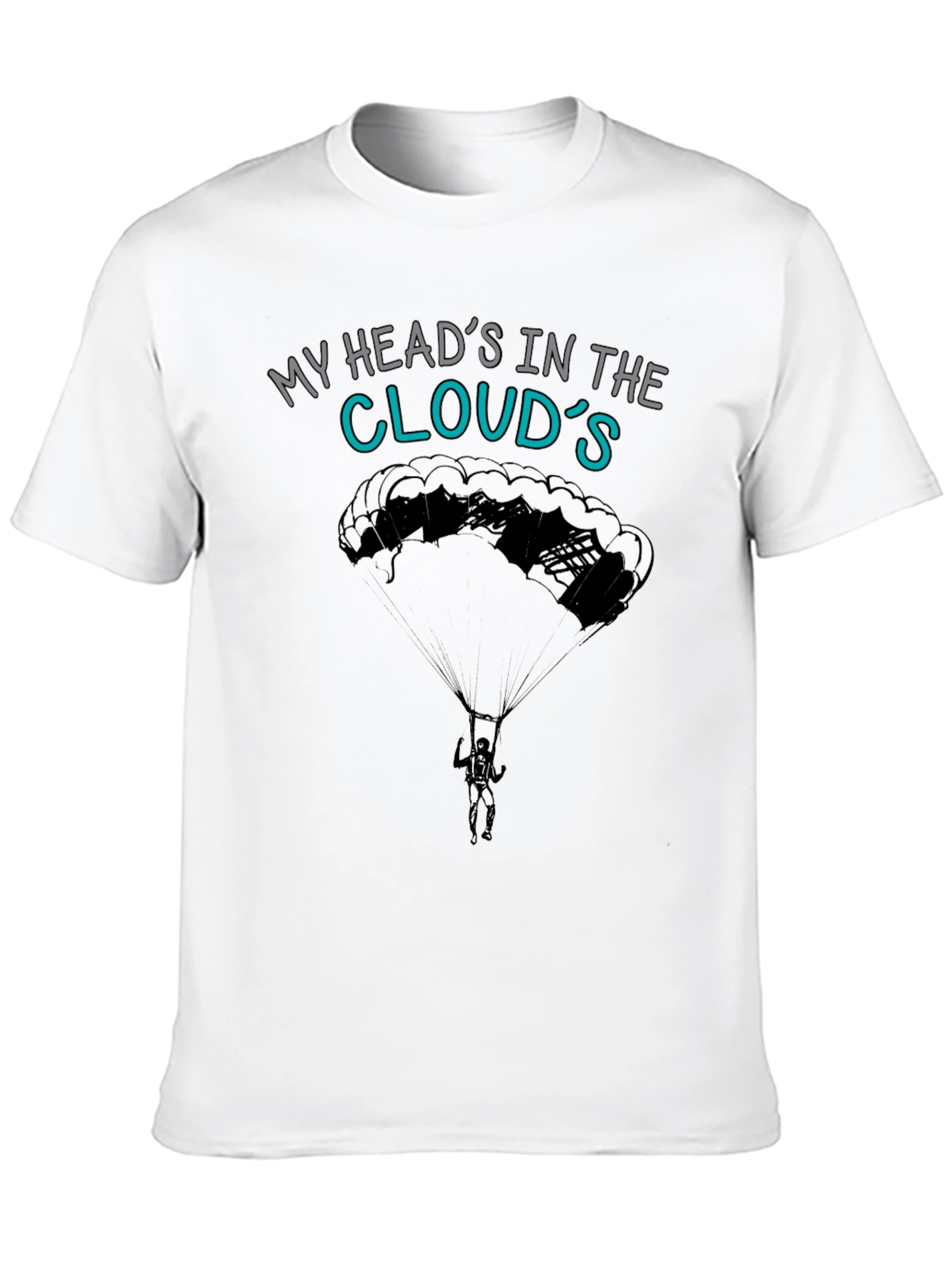 My Heads In The Clouds T-Shirt - Skydiving Design