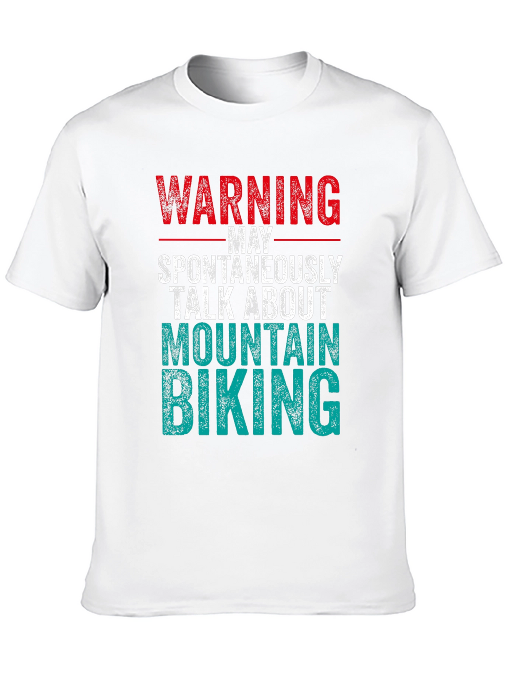 Warning Mountain Biking Graphic Tee