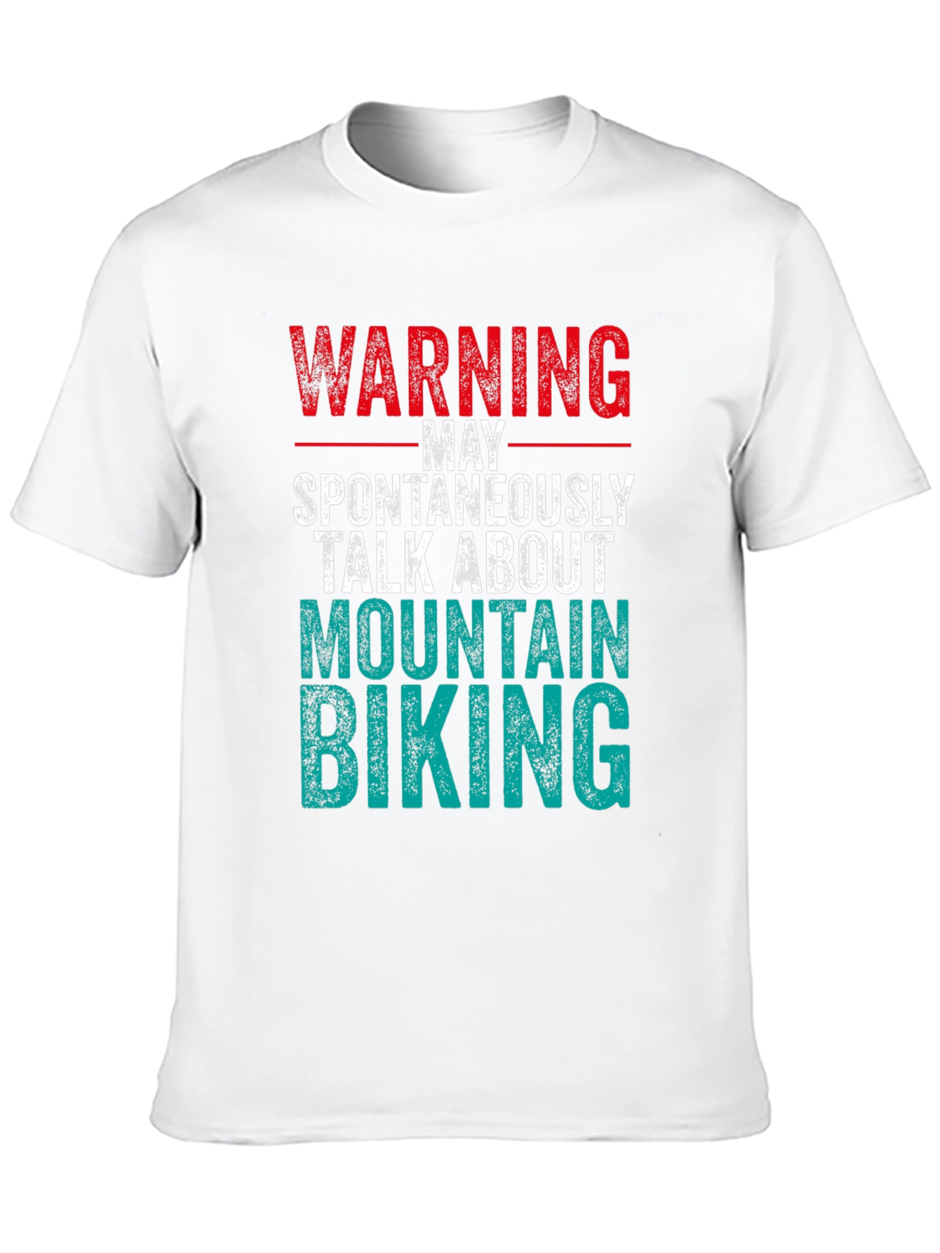 Warning Mountain Biking Graphic Tee