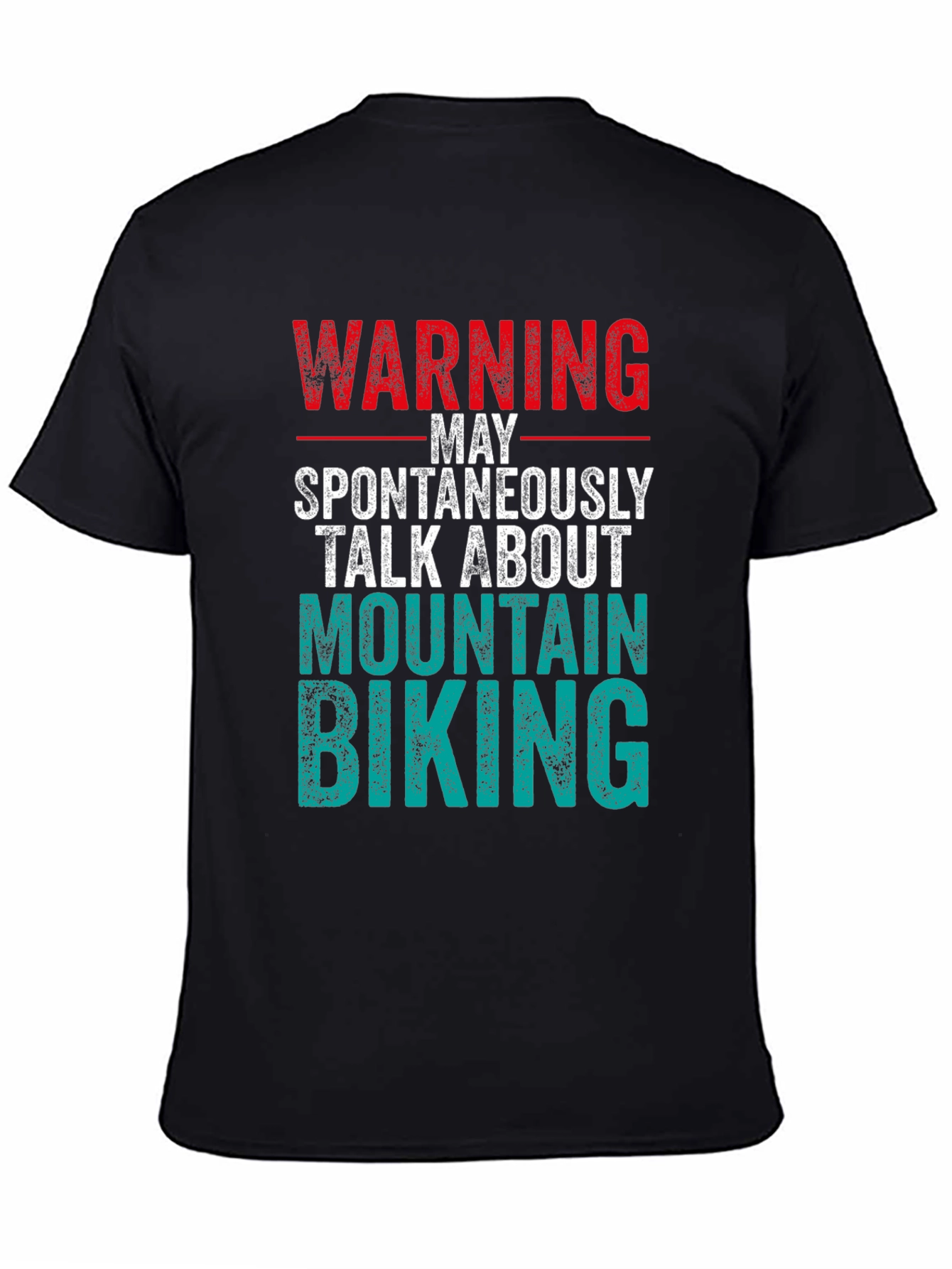 Warning Mountain Biking Graphic Tee