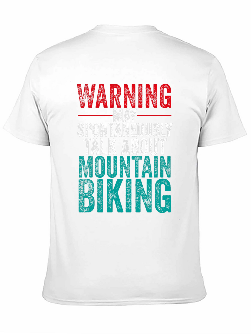 Warning Mountain Biking Graphic Tee