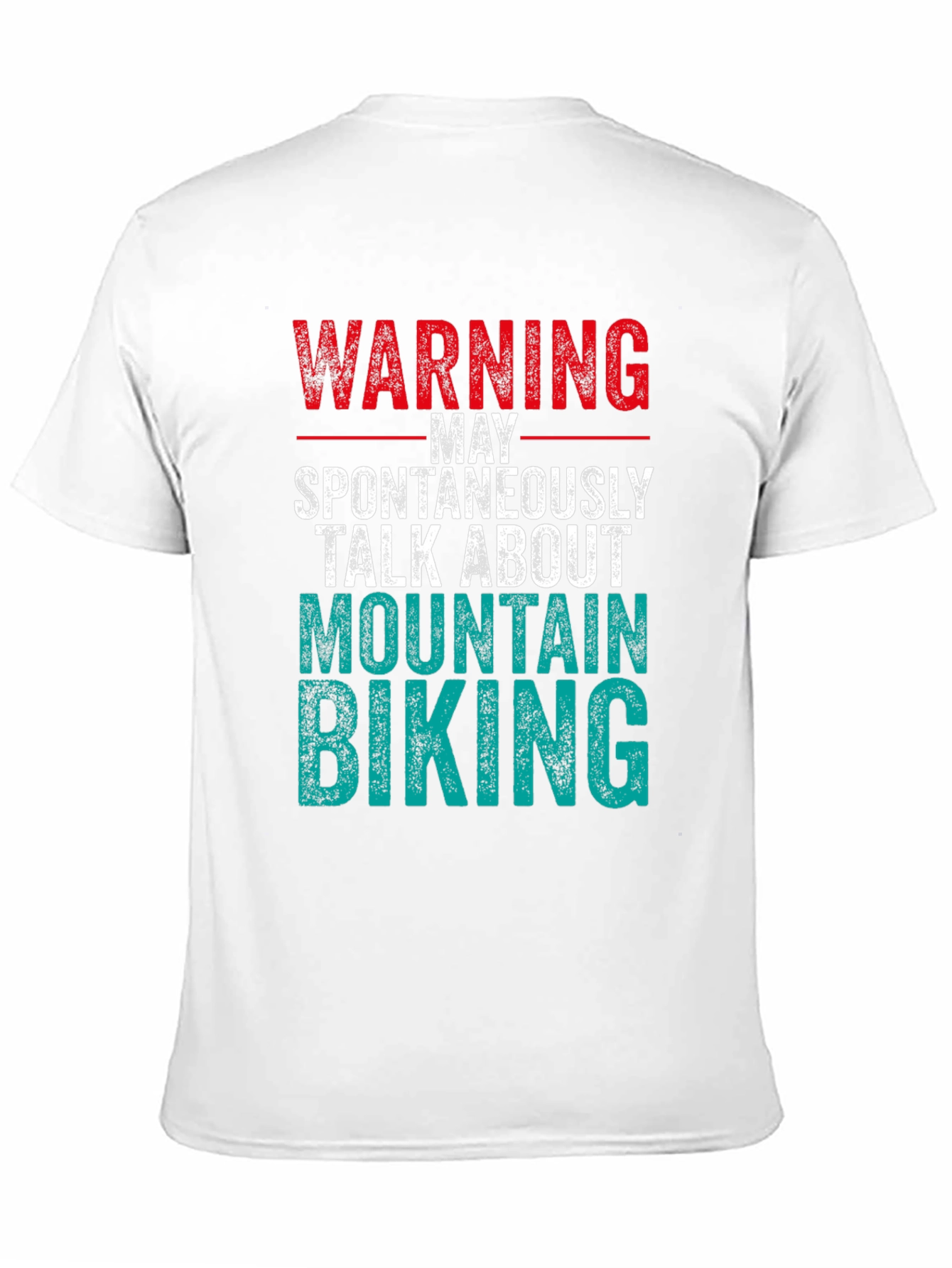 Warning Mountain Biking Graphic Tee