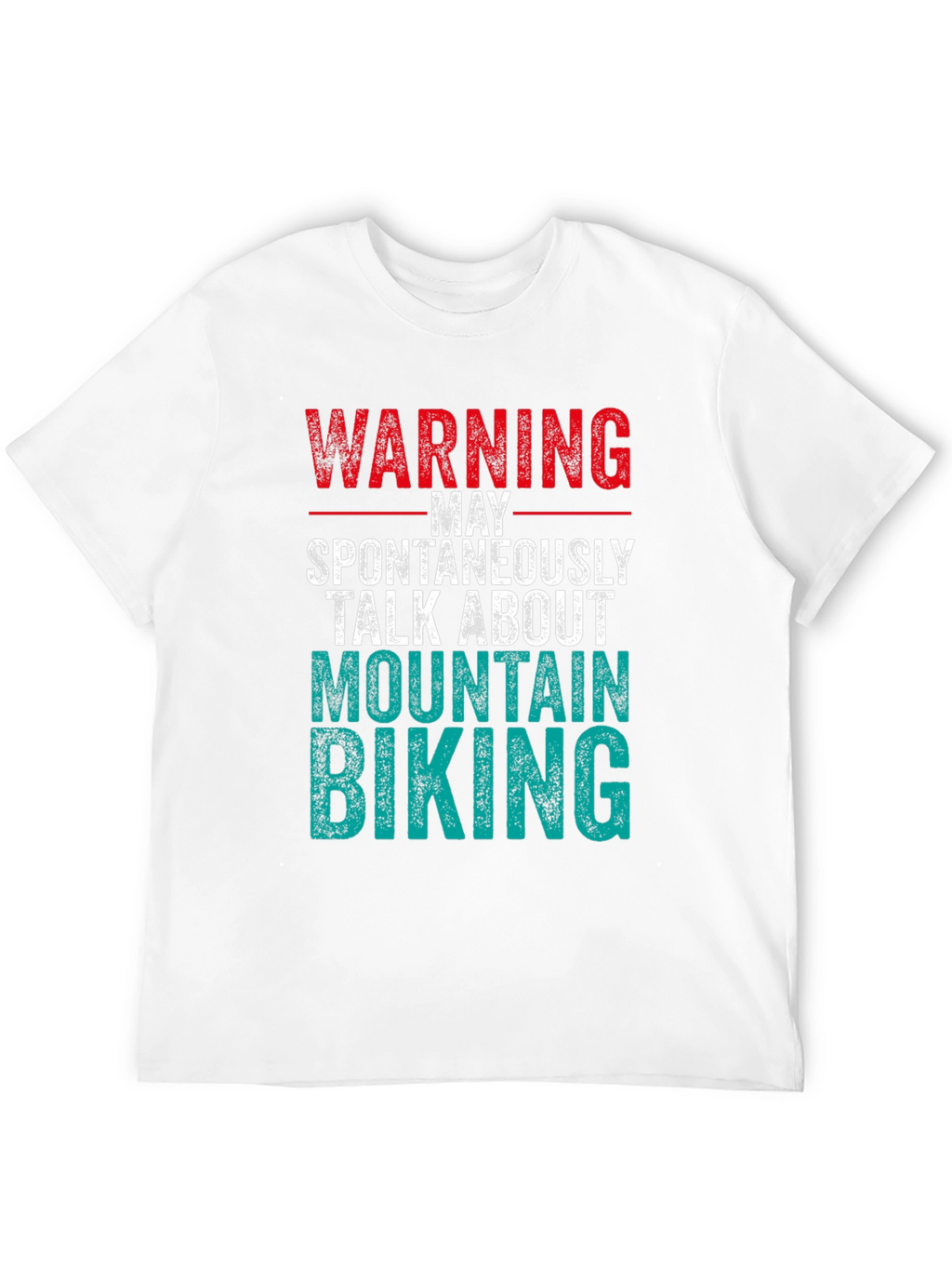 Warning Mountain Biking Graphic Tee