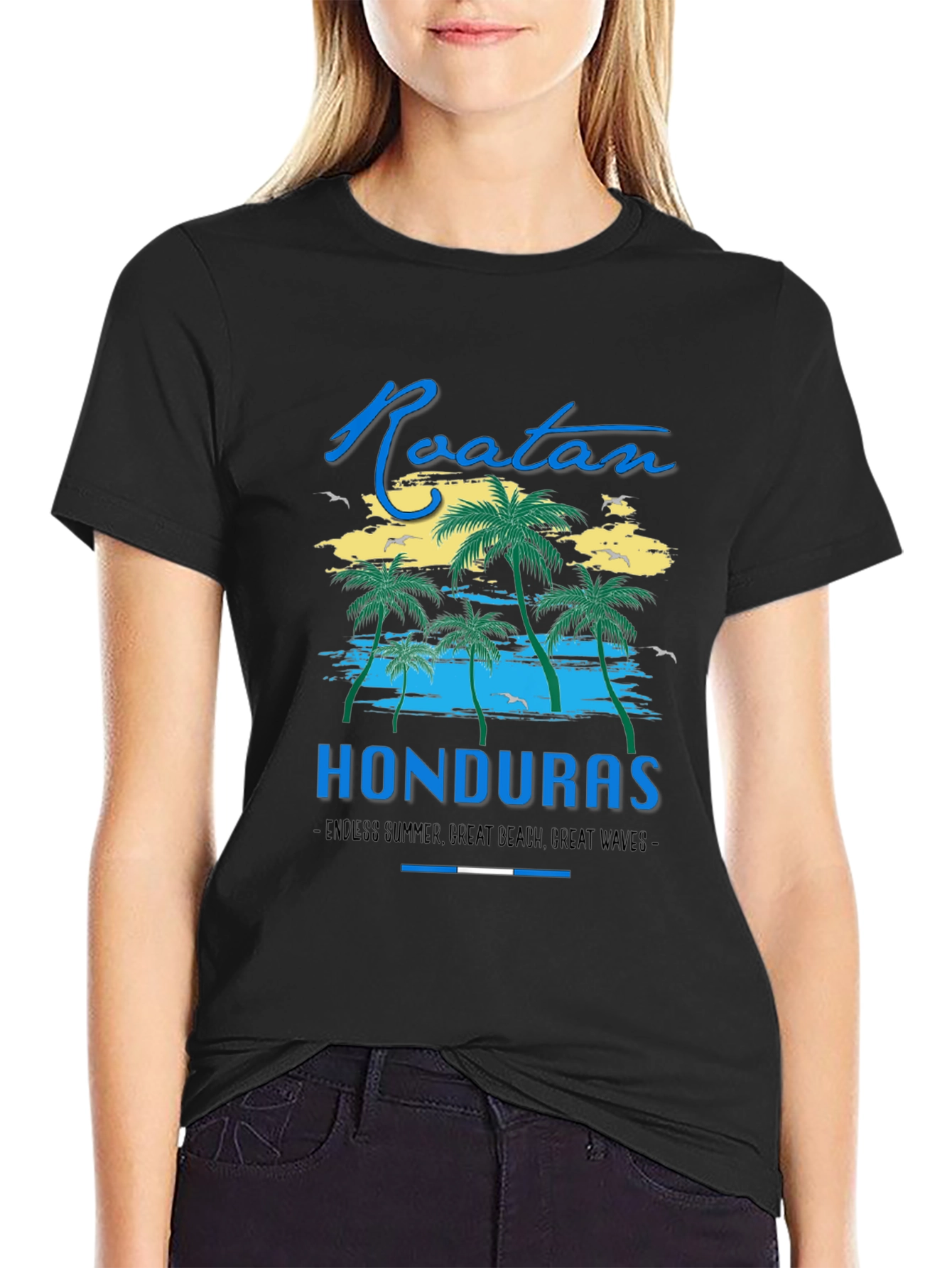 Roatan Honduras T-Shirt - Island Beach Design