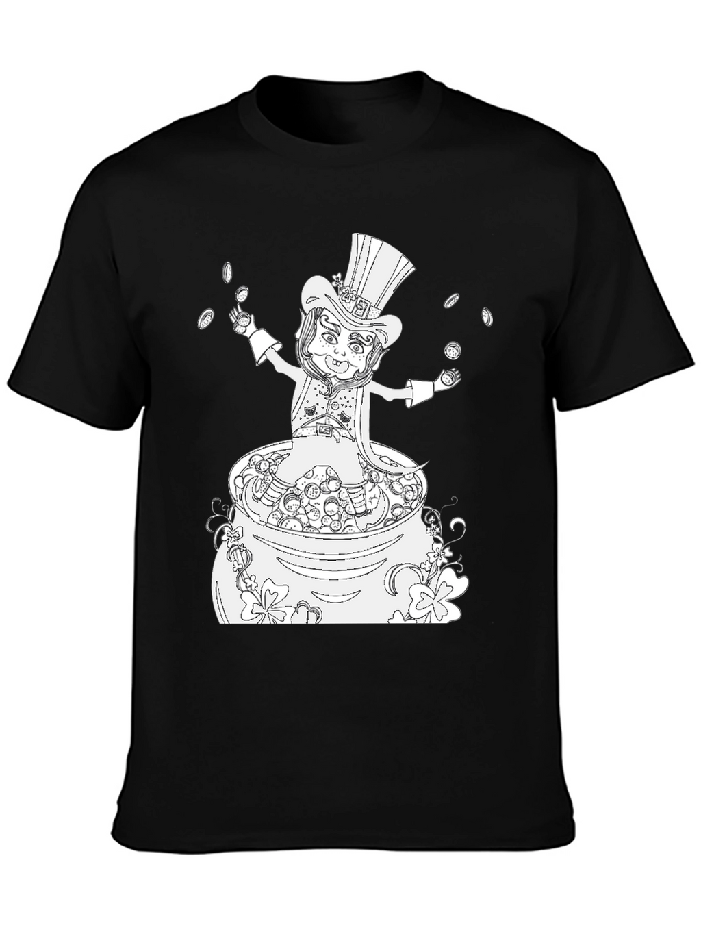 St. Patricks Day Graphic T-Shirt - Lucky Leprechaun