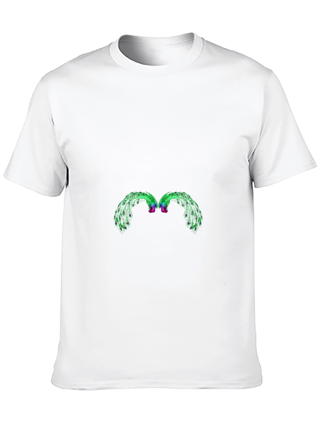 Abstract Graphic Black Crew Neck Tee