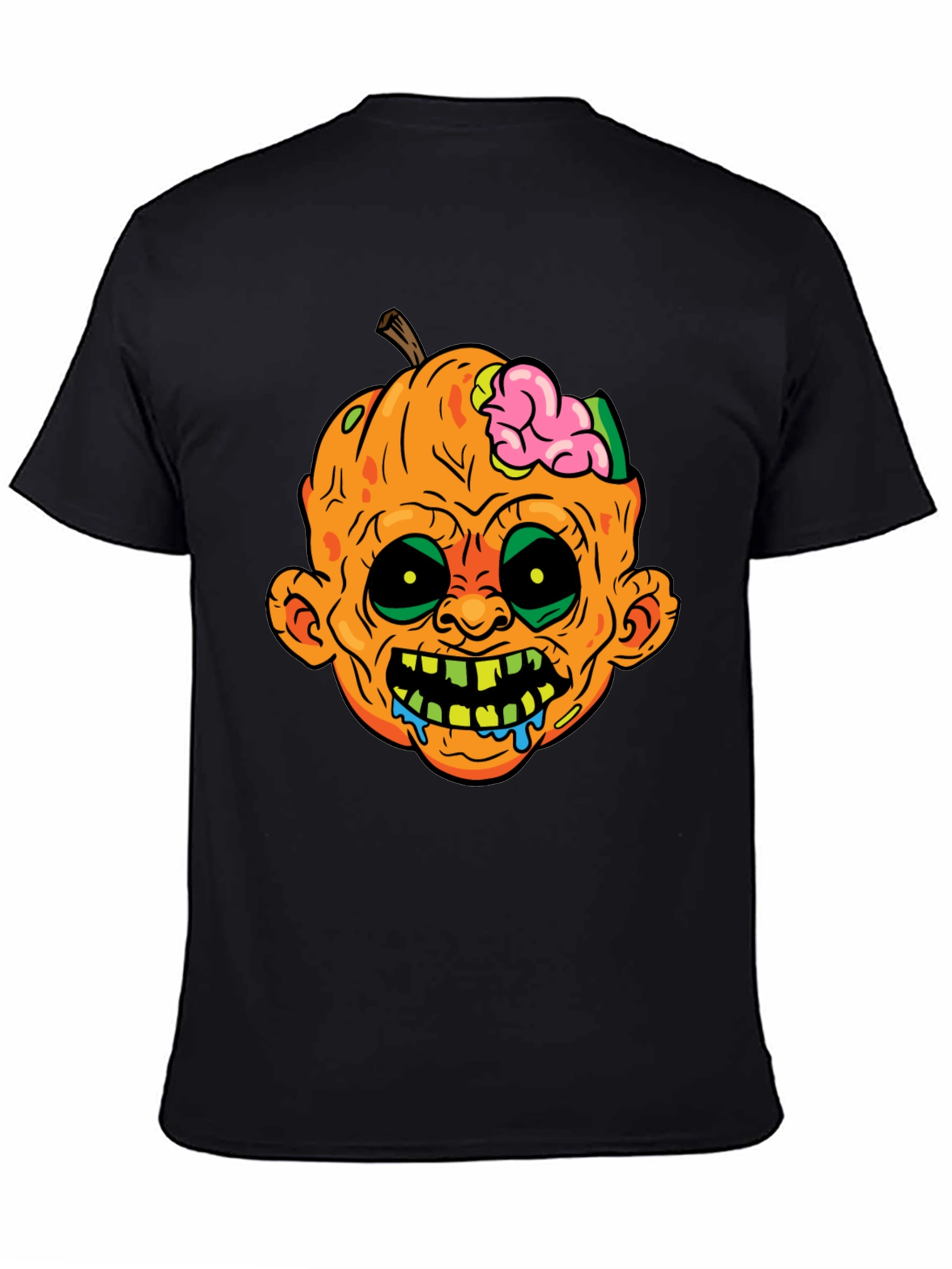 Zombie Pumpkin T-Shirt - Halloween Spooky Tee