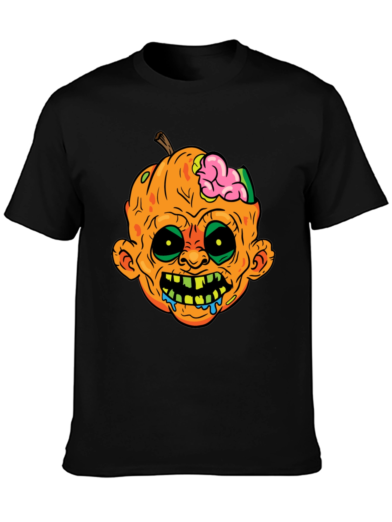 Zombie Pumpkin T-Shirt - Halloween Spooky Tee