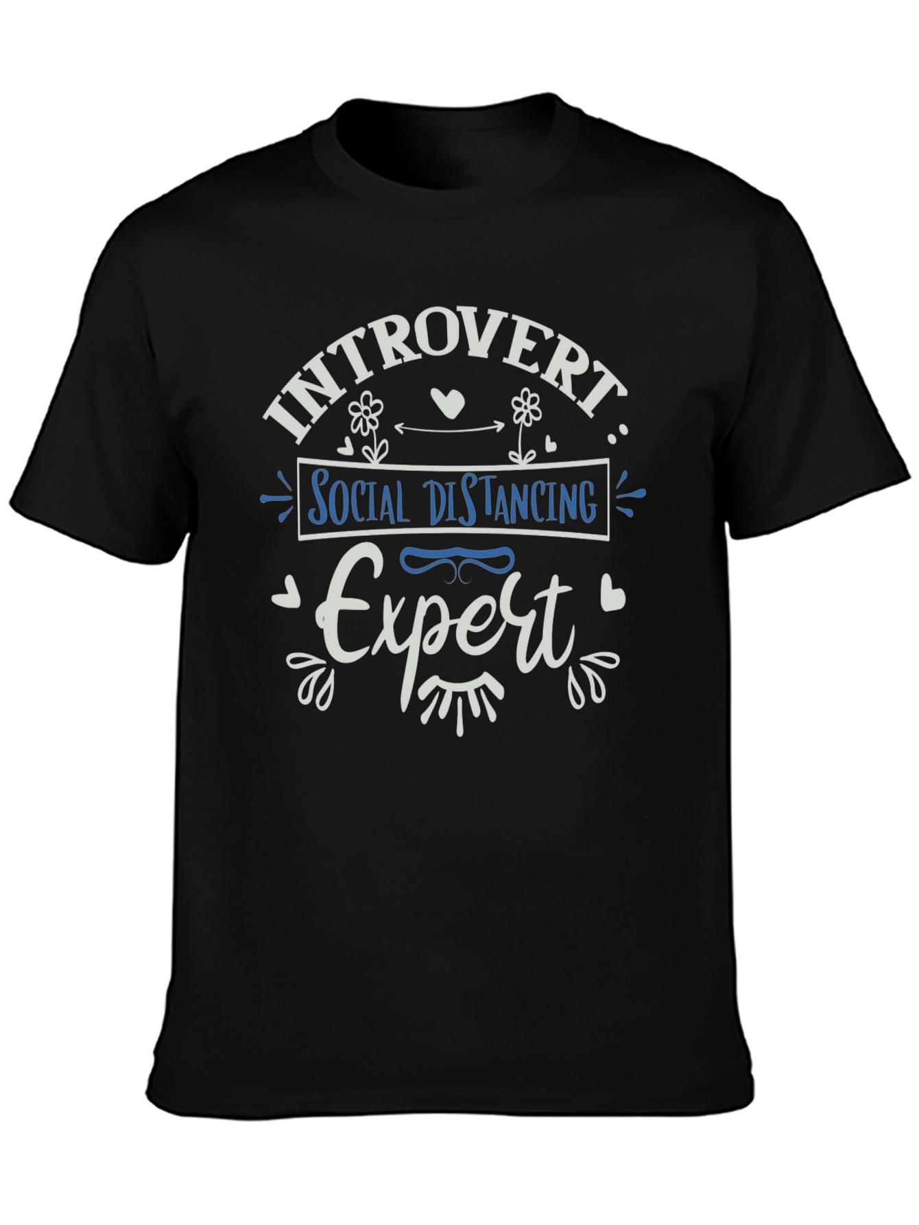 Introvert Social Distancing Expert Graphic Tee