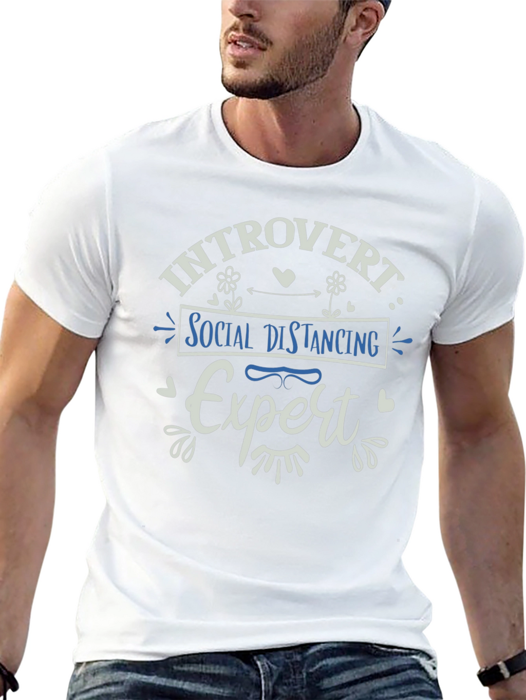 Introvert Social Distancing Expert Graphic Tee