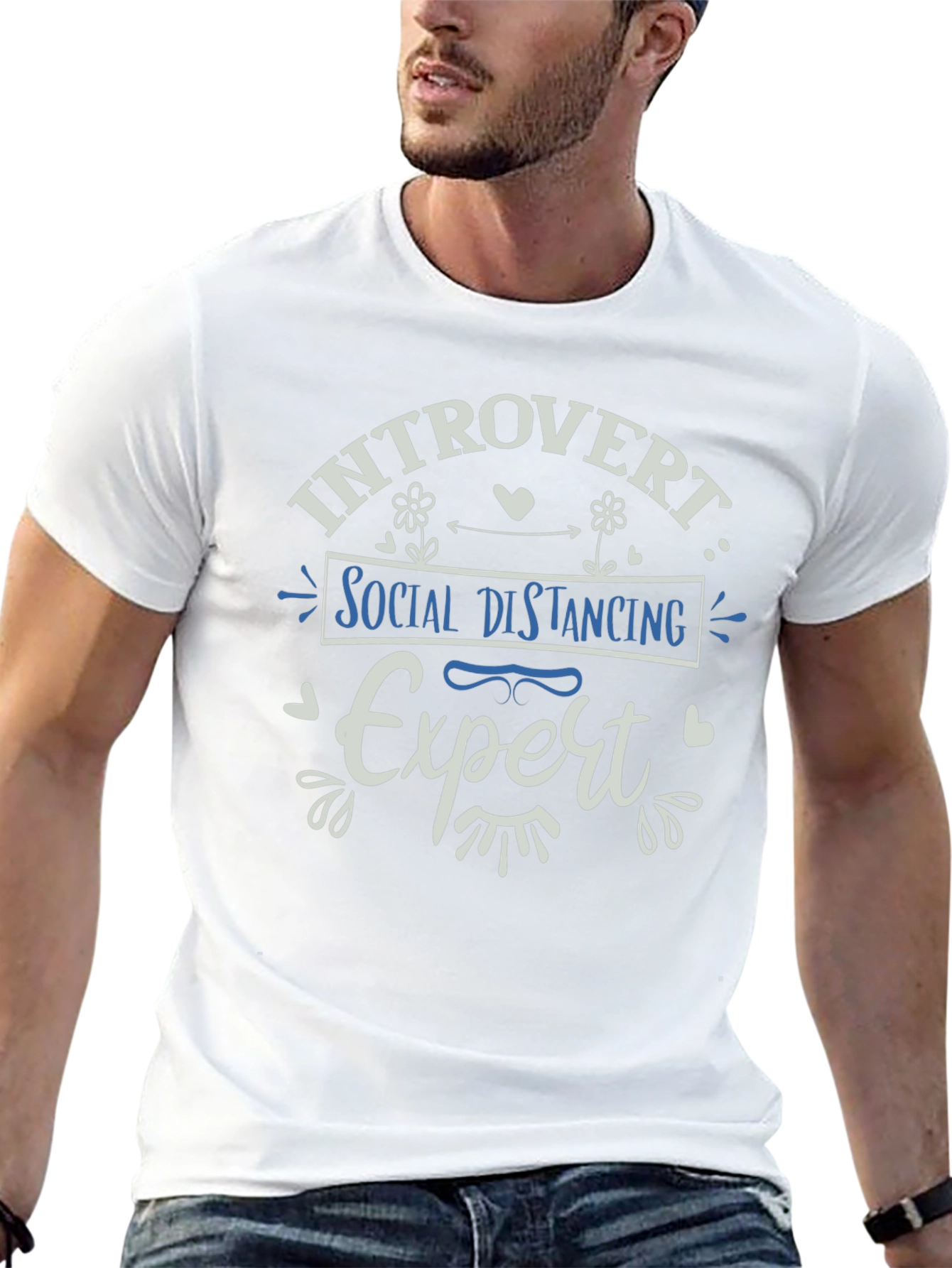 Introvert Social Distancing Expert Graphic Tee