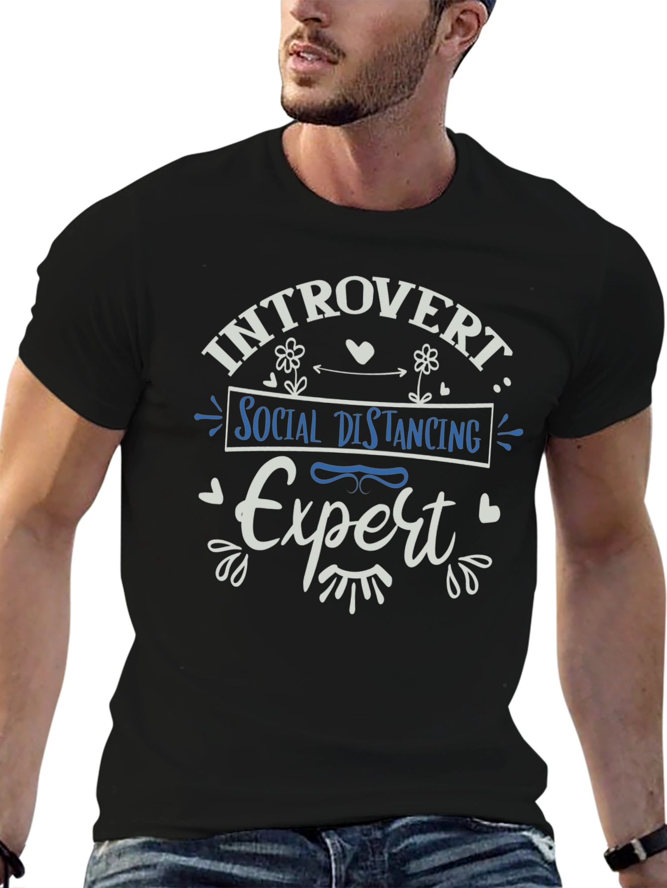 Introvert Social Distancing Expert Graphic Tee