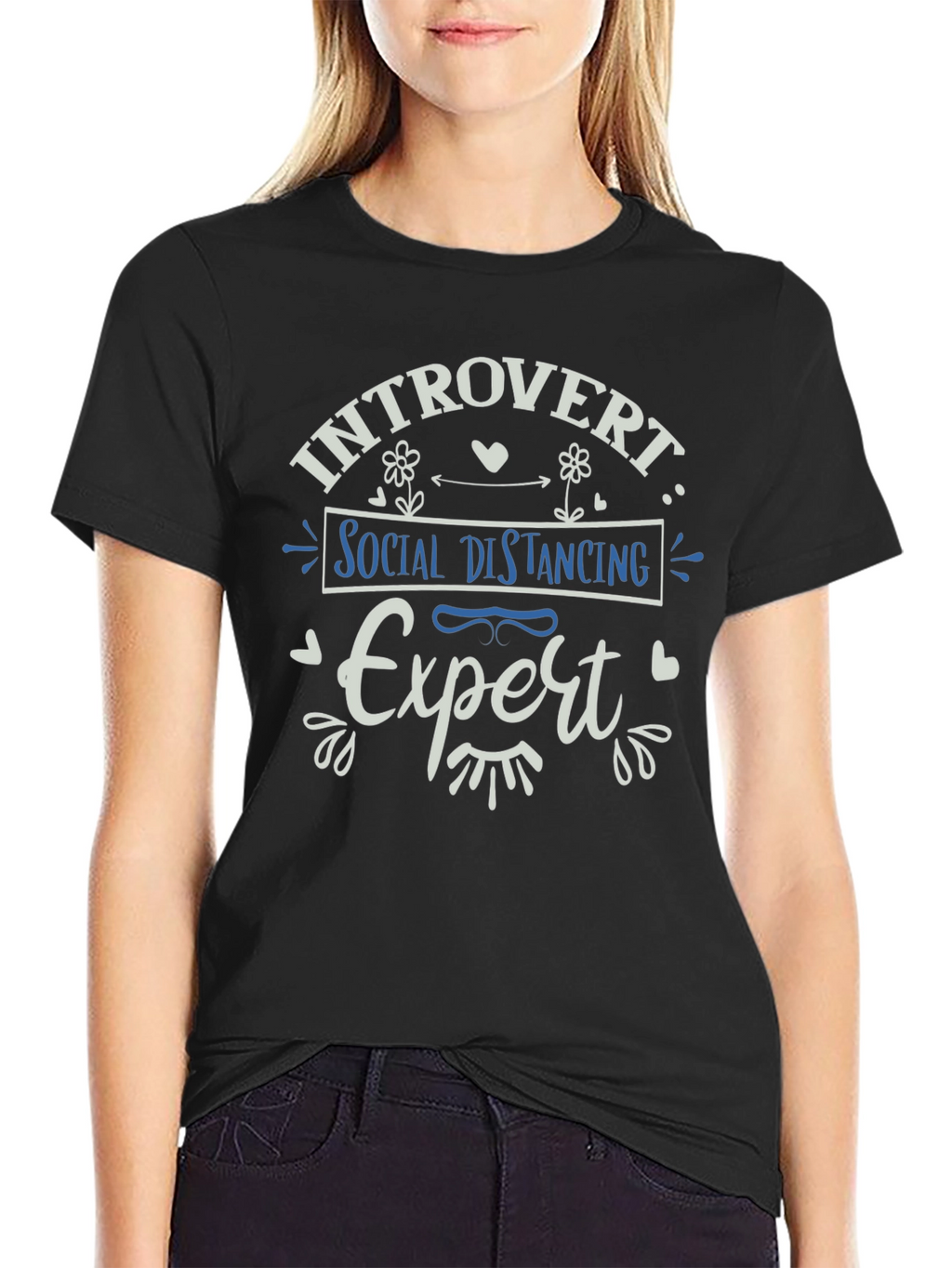 Introvert Social Distancing Expert Graphic Tee
