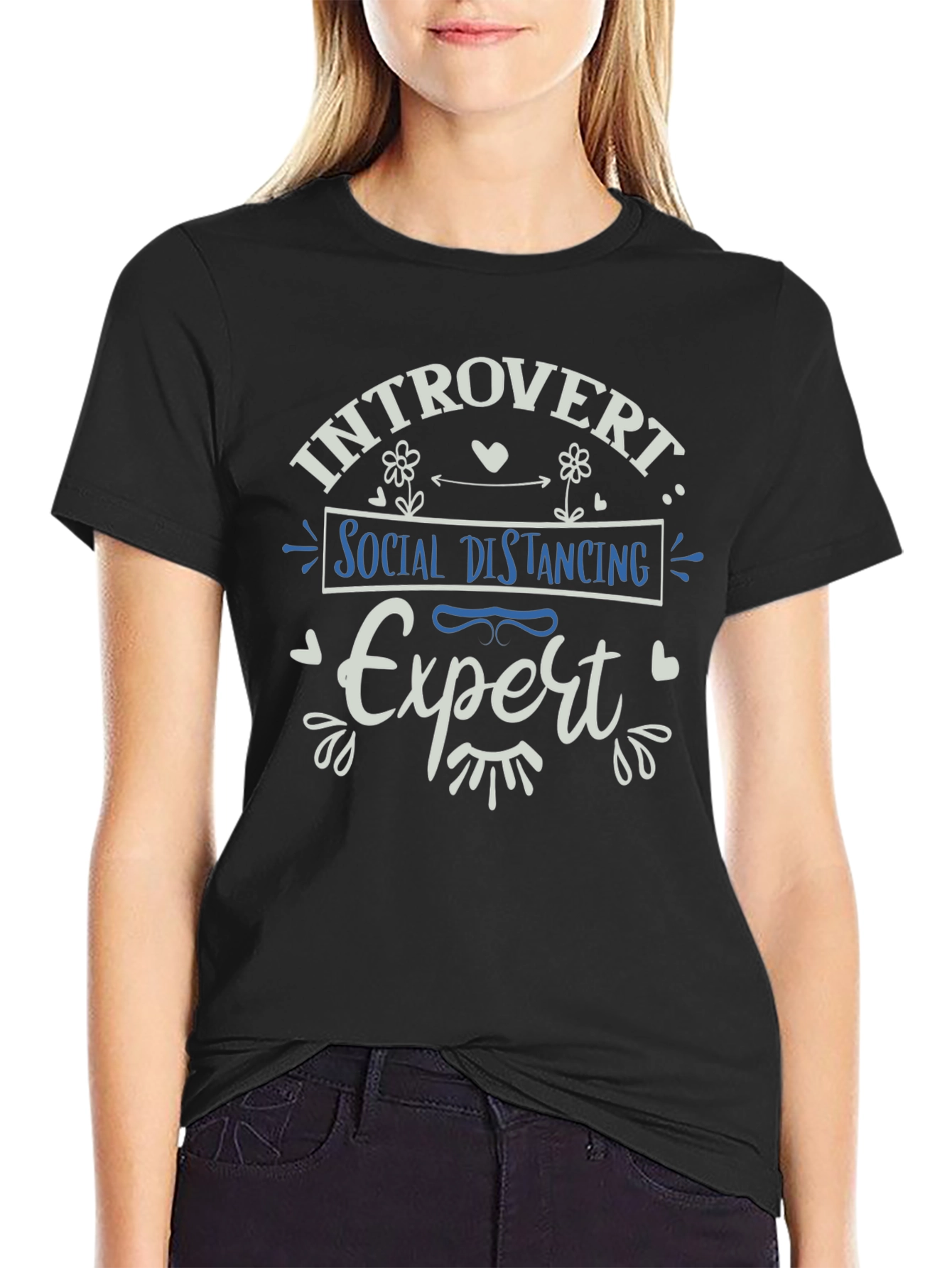 Introvert Social Distancing Expert Graphic Tee