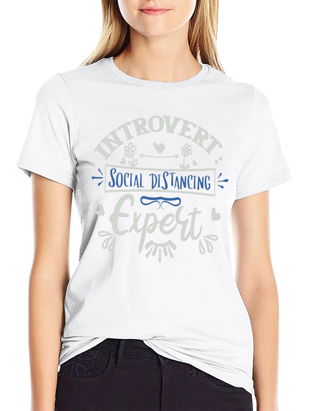 Introvert Social Distancing Expert Graphic Tee