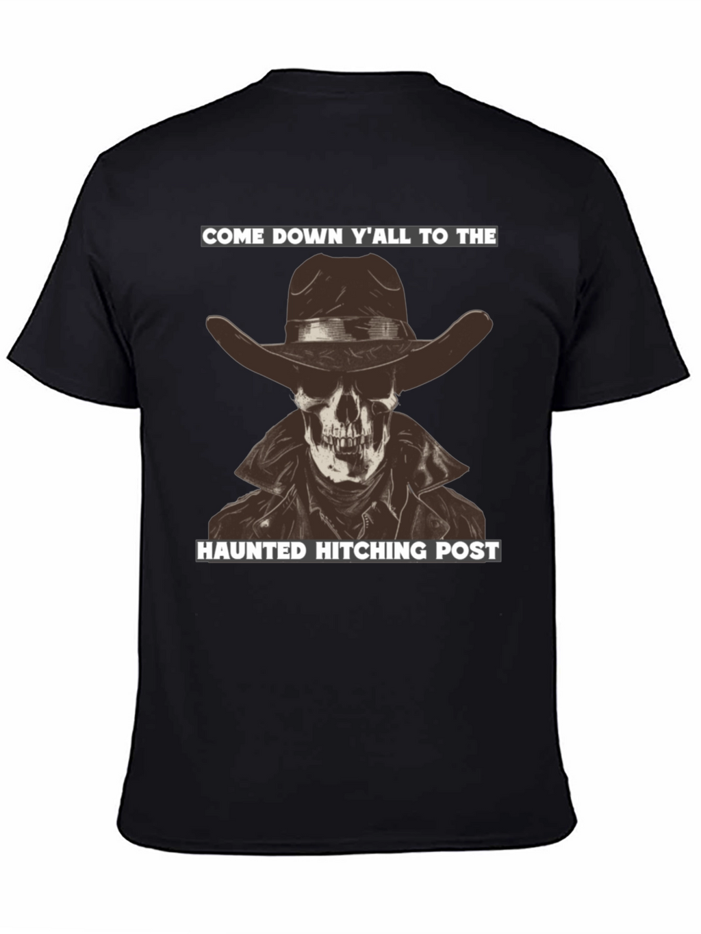Haunted Hitching Post Graphic T-Shirt