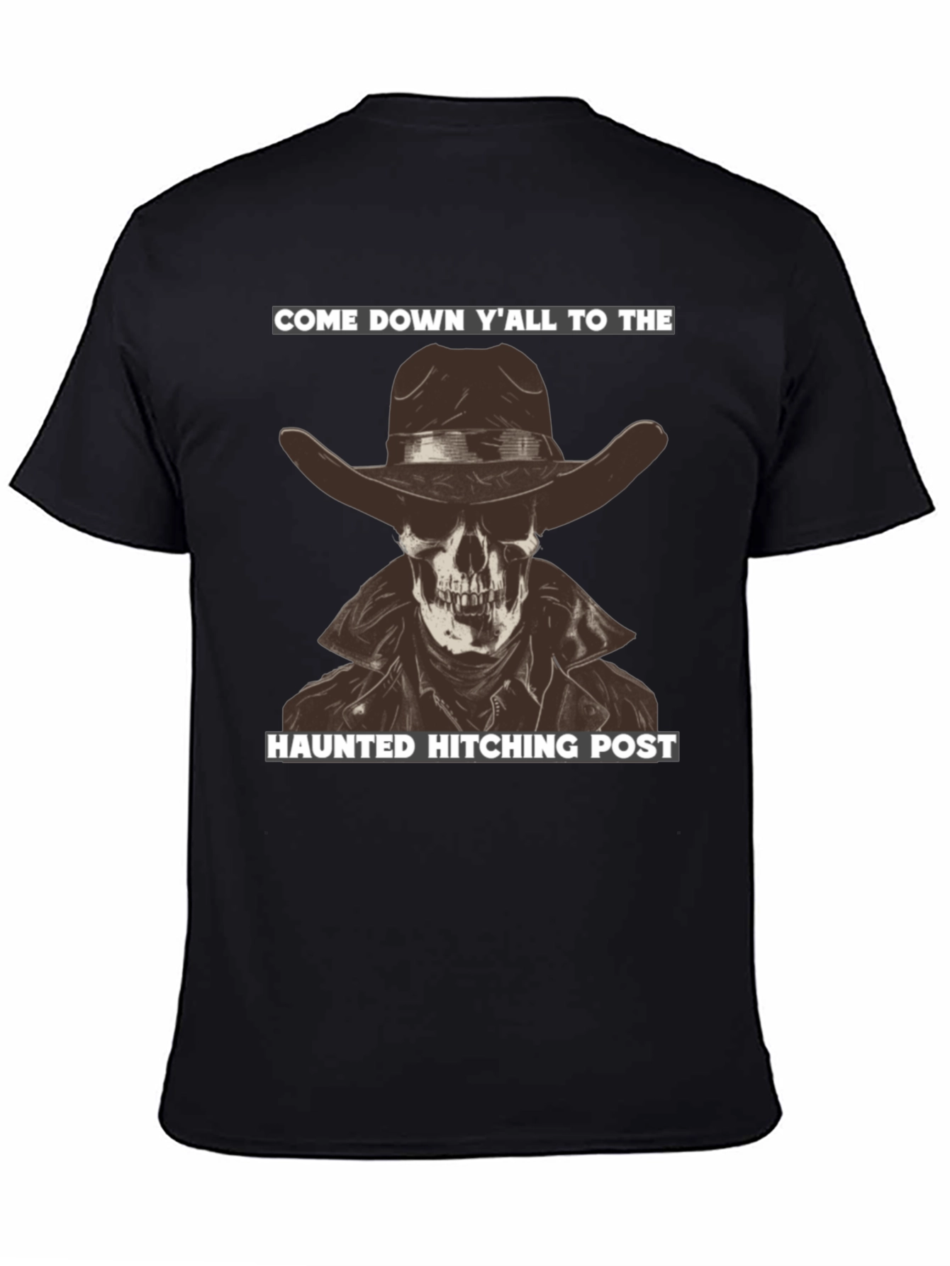 Haunted Hitching Post Graphic T-Shirt