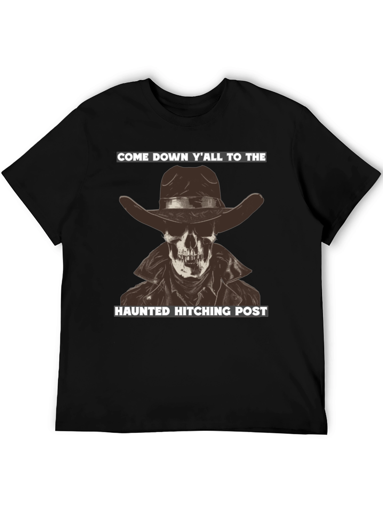 Haunted Hitching Post Graphic T-Shirt