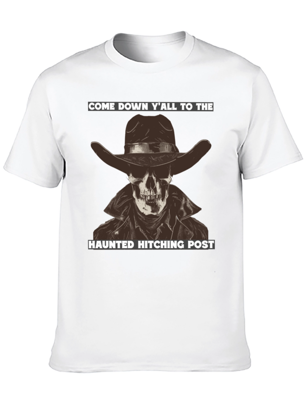 Haunted Hitching Post Graphic T-Shirt