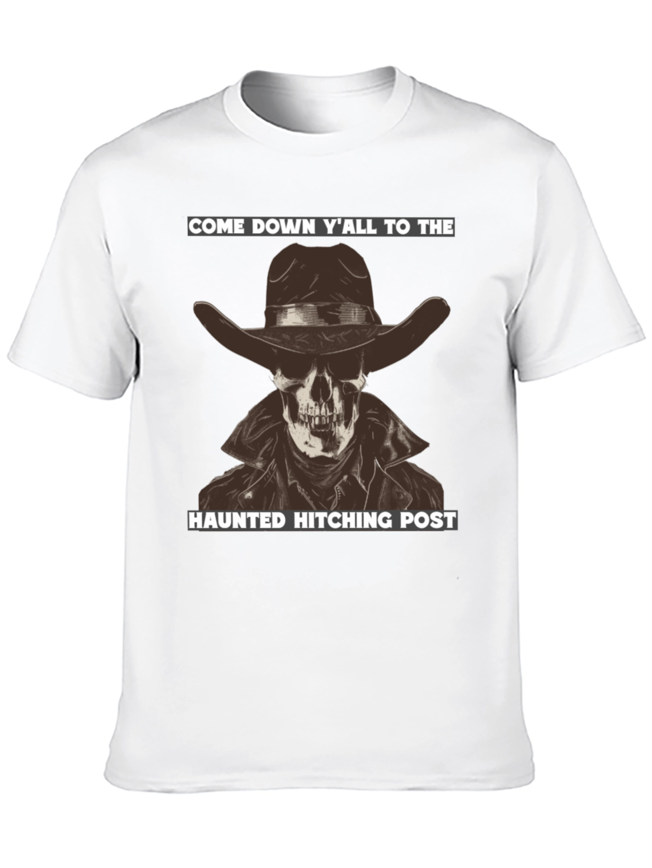Haunted Hitching Post Graphic T-Shirt
