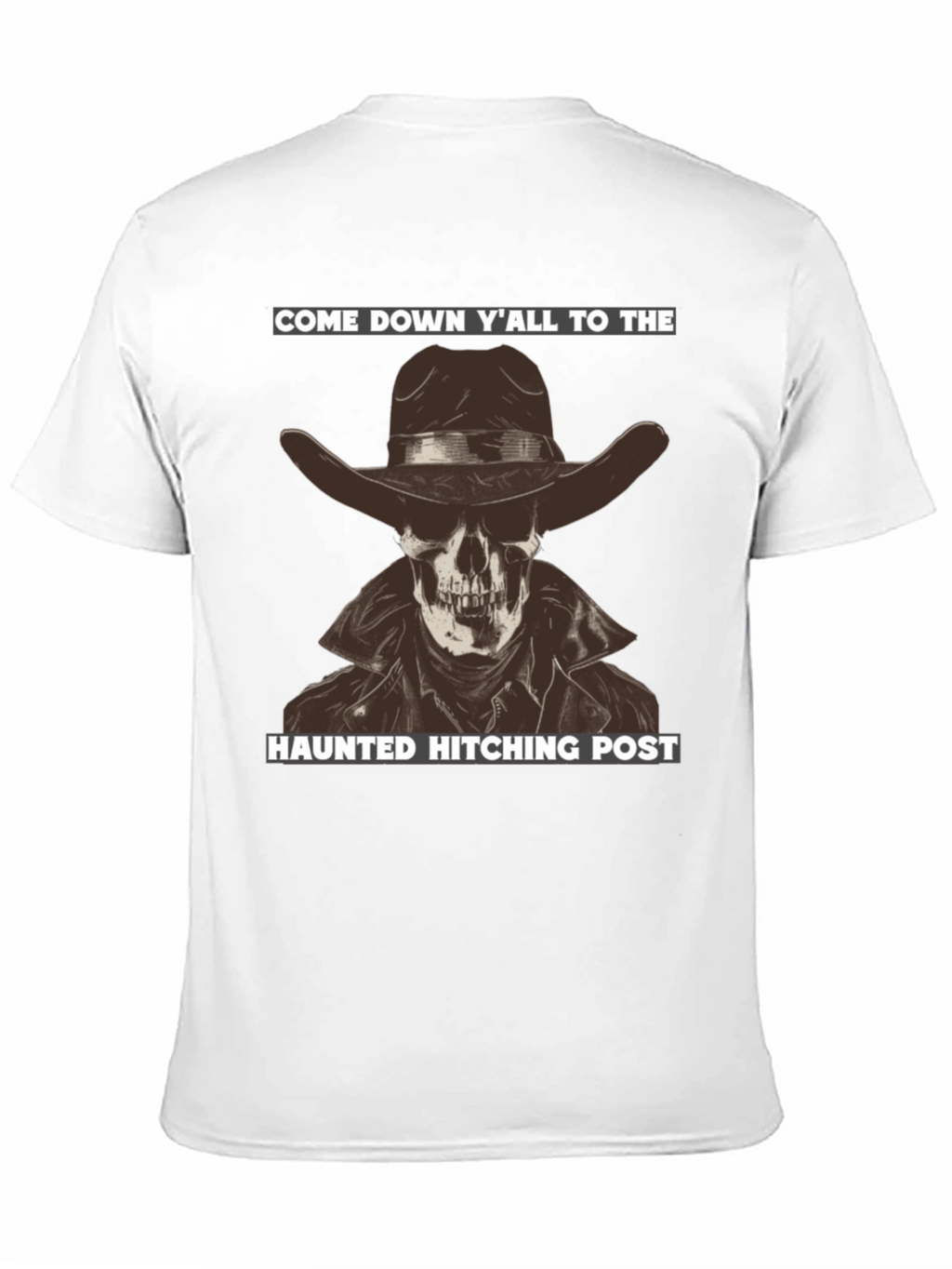 Haunted Hitching Post Graphic T-Shirt