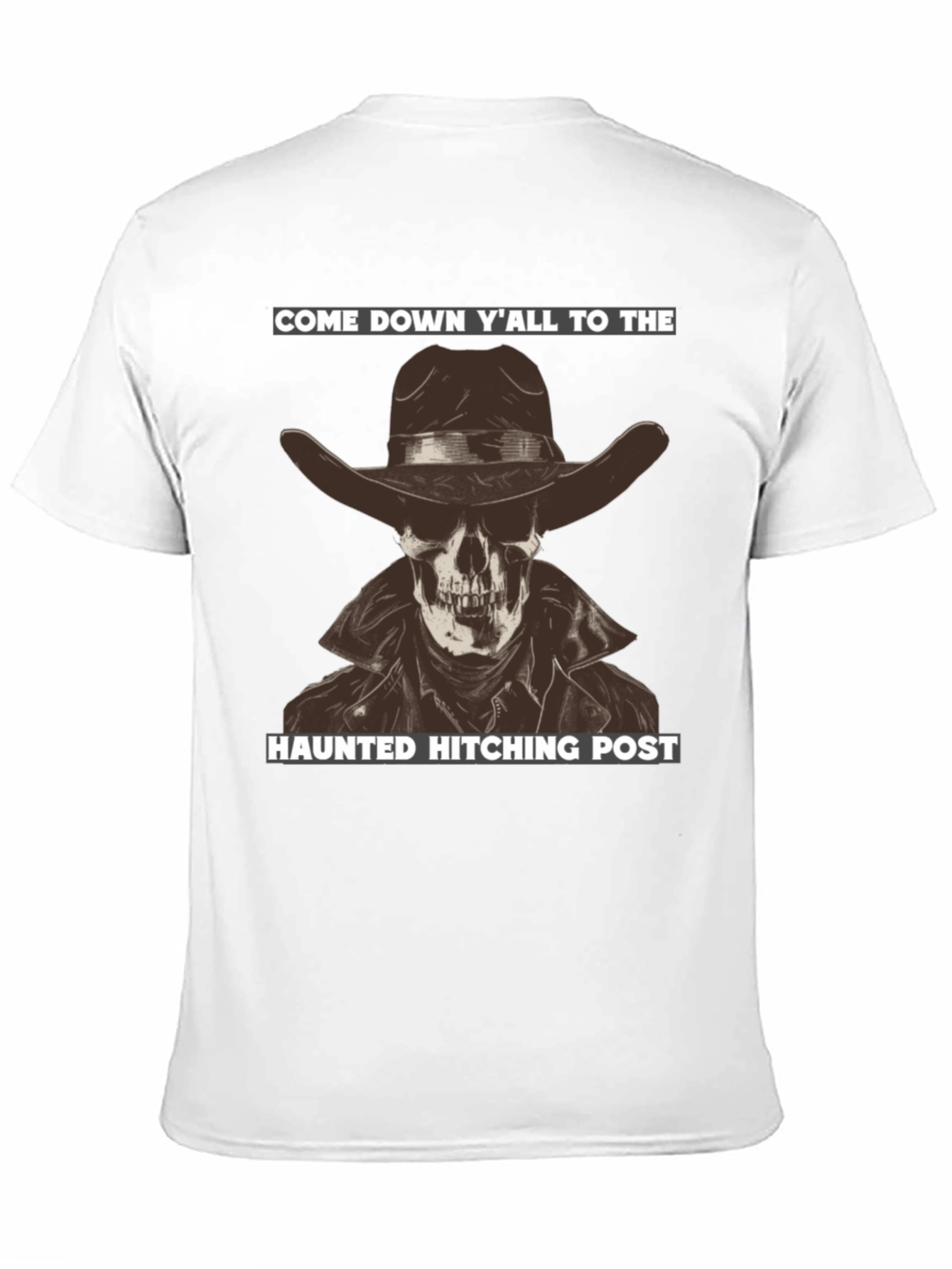 Haunted Hitching Post Graphic T-Shirt