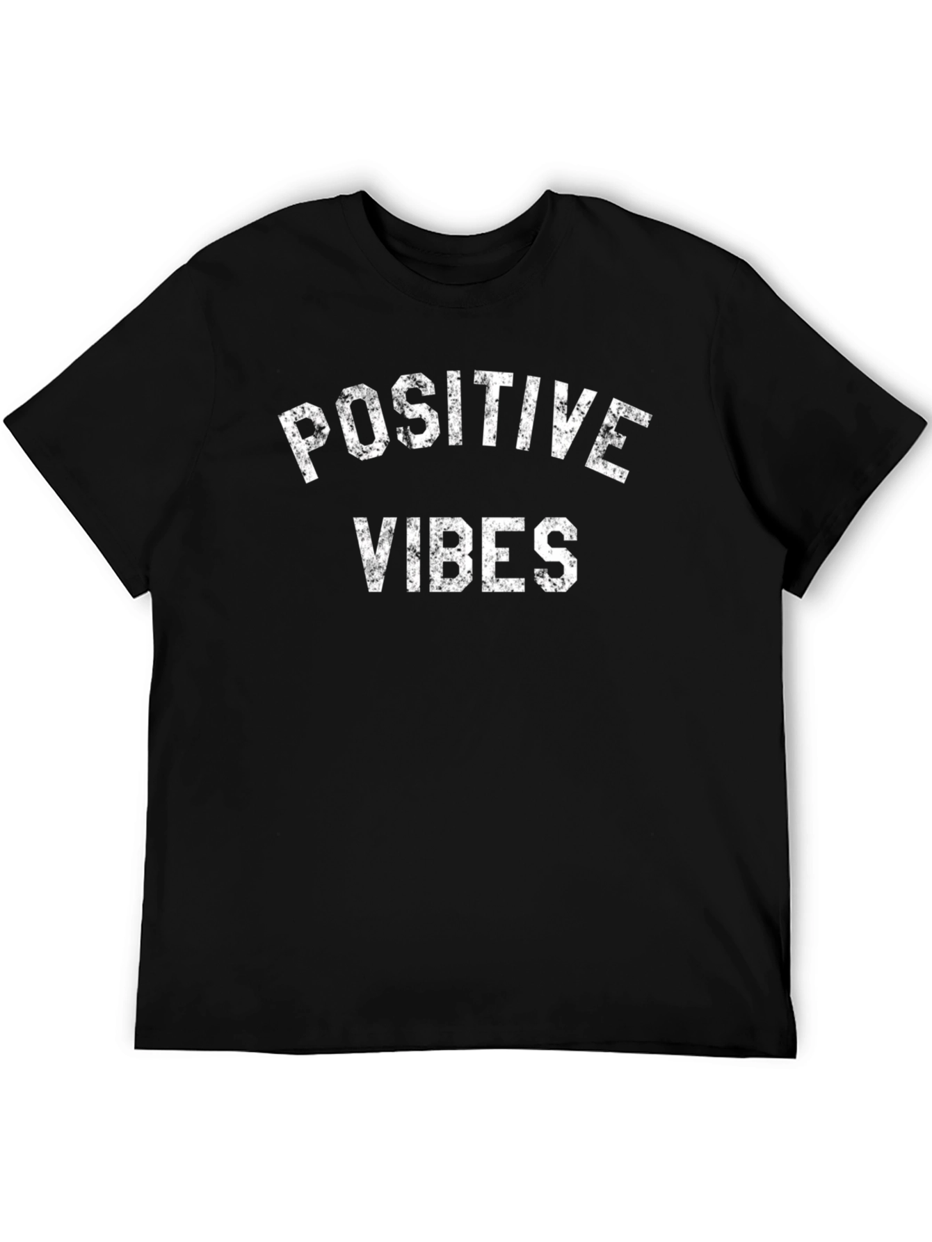 Positive Vibes Black Graphic T-Shirt