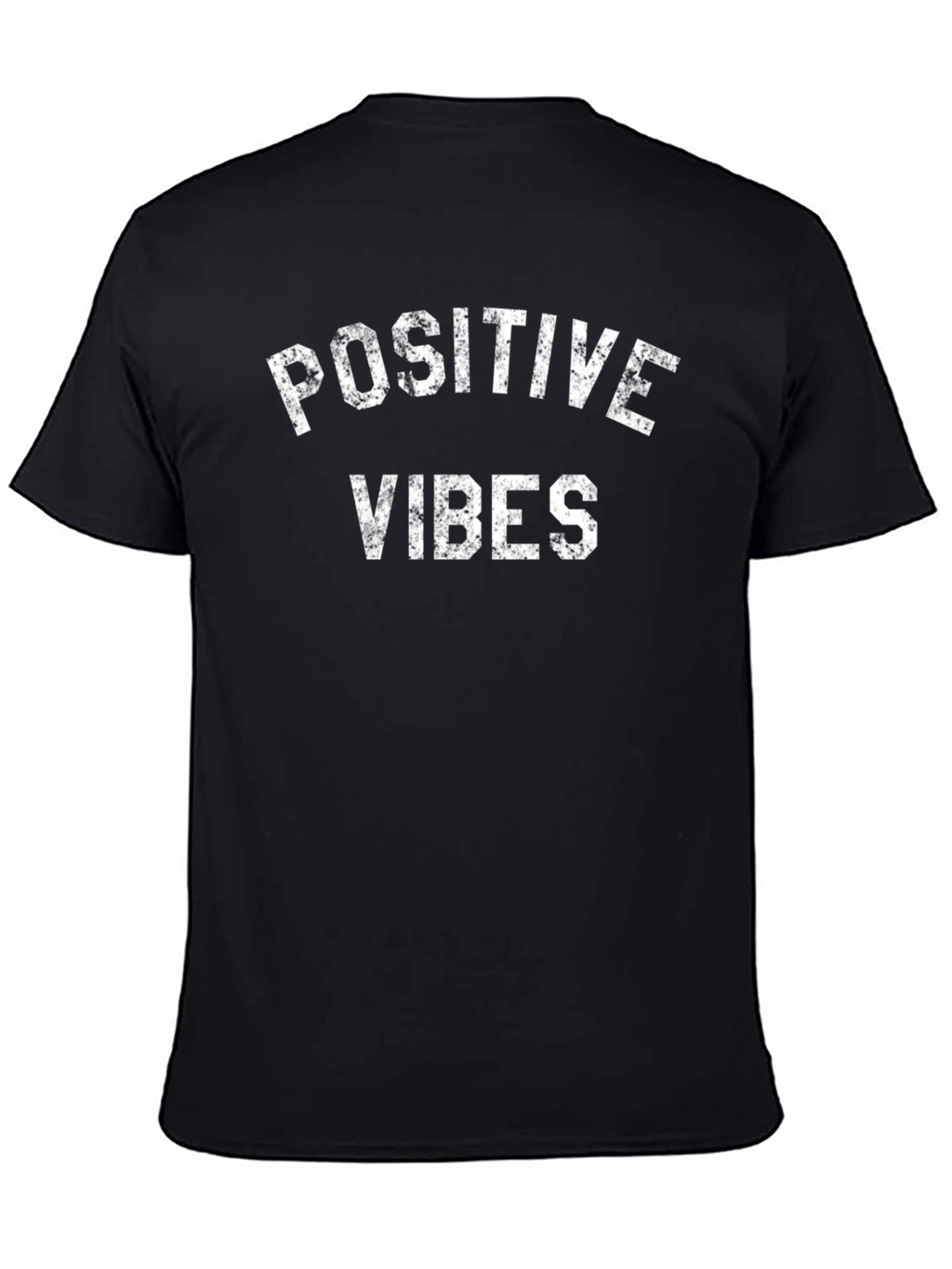 Positive Vibes Black Graphic T-Shirt