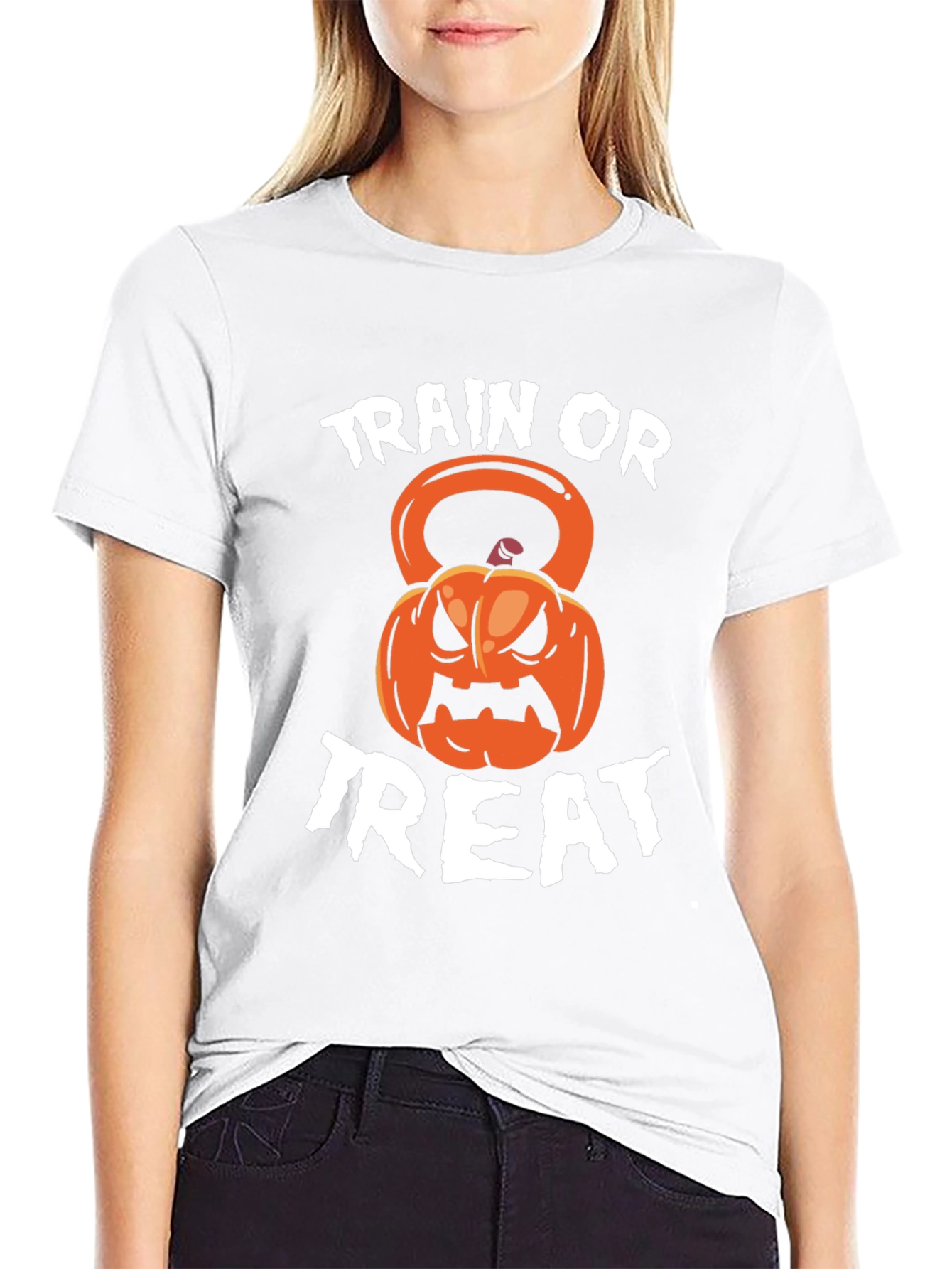 Train or Treat Halloween Gym Shirt