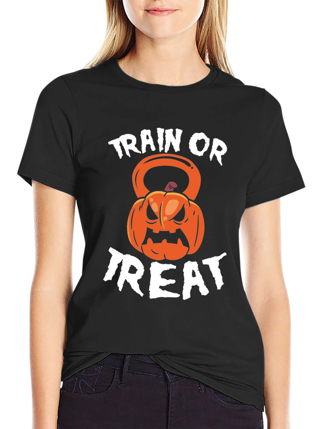 Train or Treat Halloween Gym Shirt