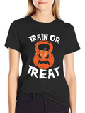 Train or Treat Halloween Gym Shirt