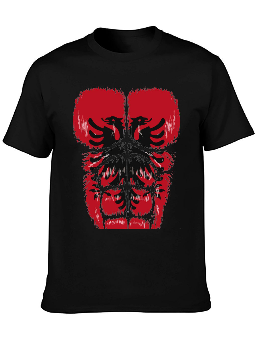 Albanian Eagle Graphic Tee - Muscle Body Print