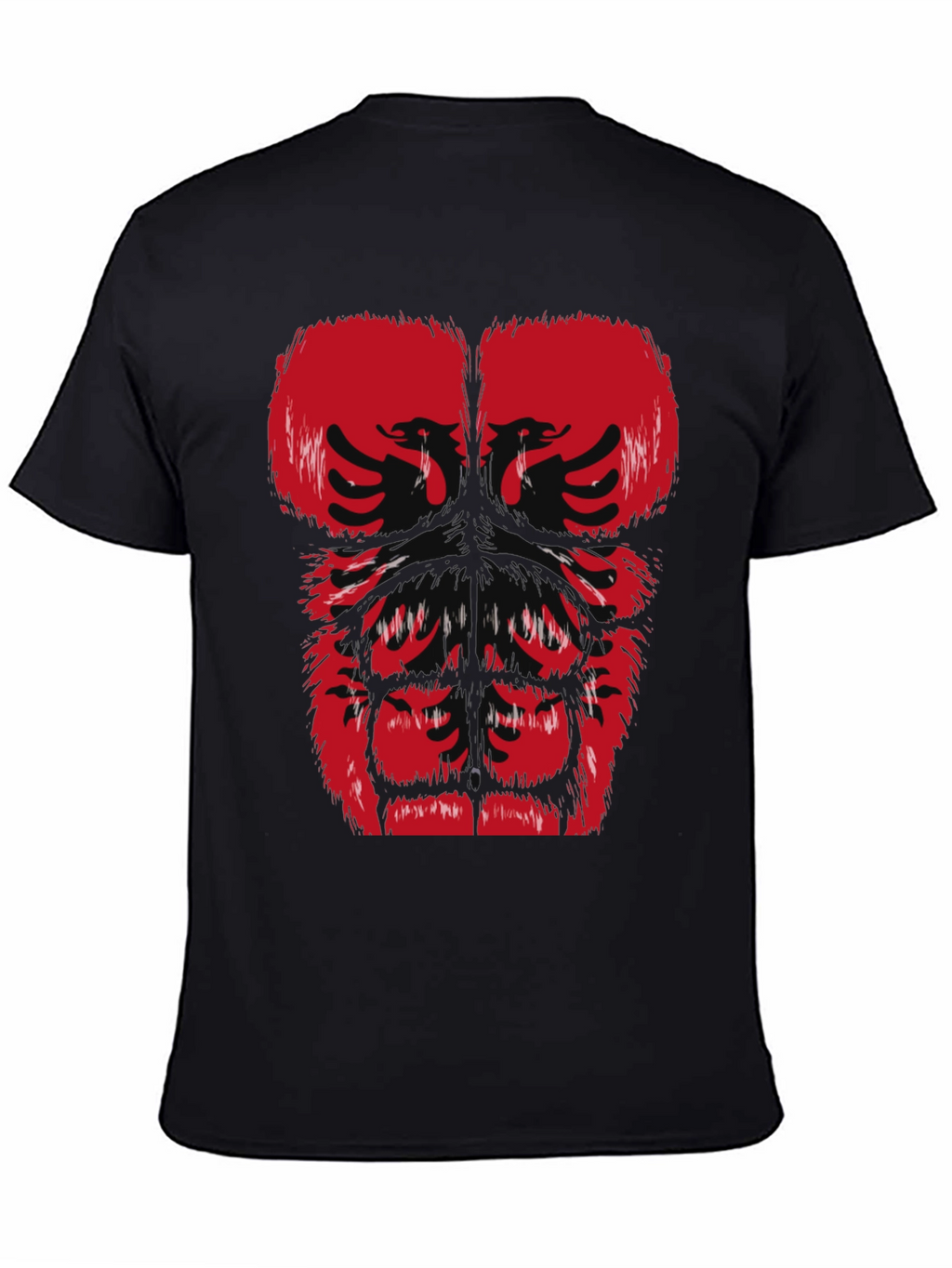 Albanian Eagle Graphic Tee - Muscle Body Print
