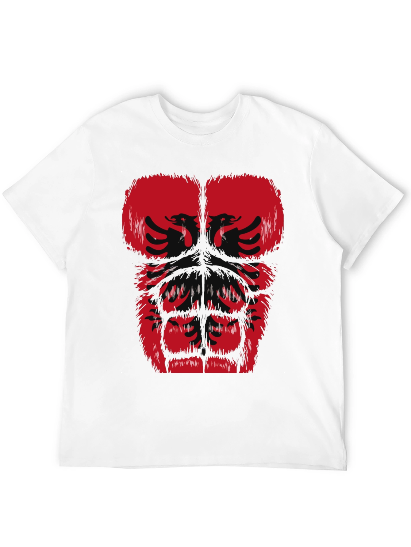 Albanian Eagle Graphic Tee - Muscle Body Print