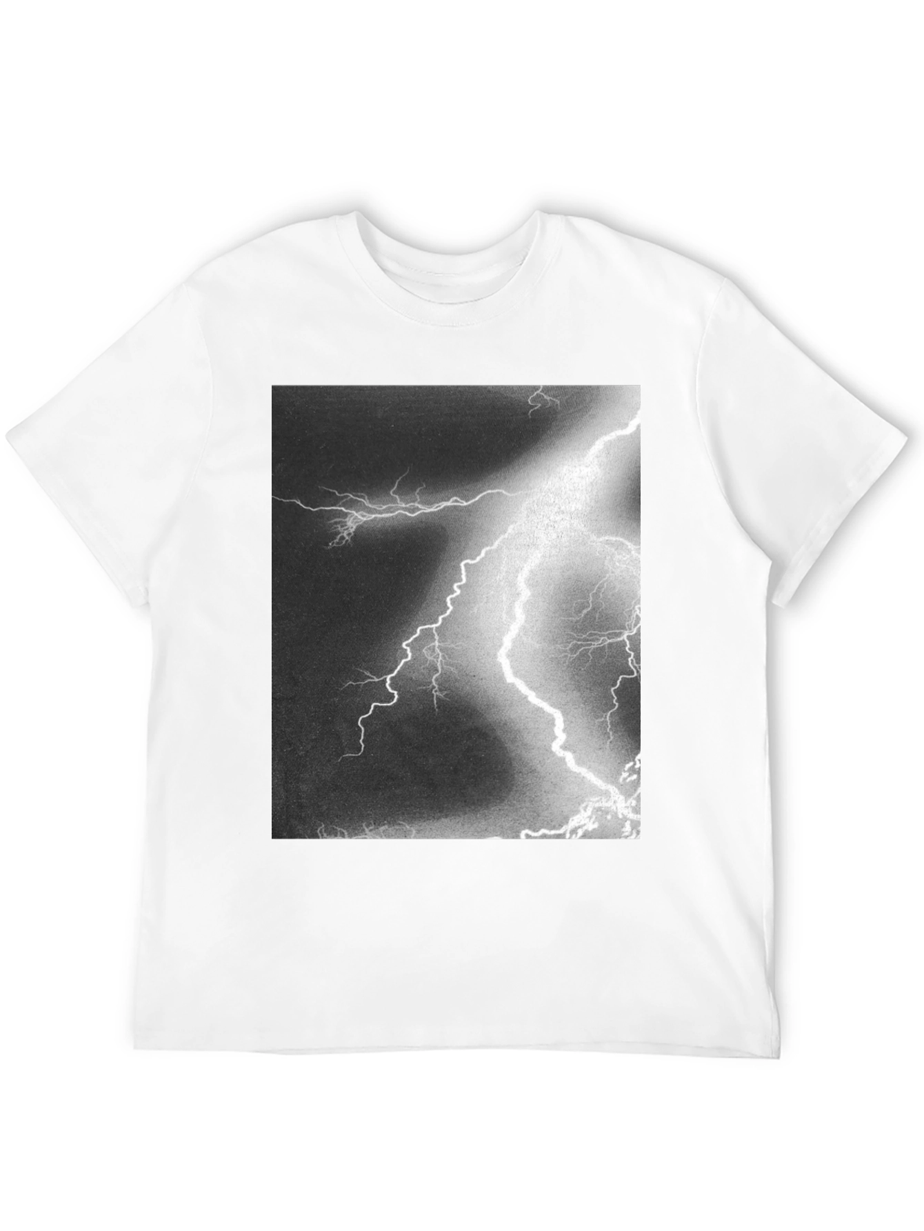 Lightning Bolt Graphic Black T-Shirt