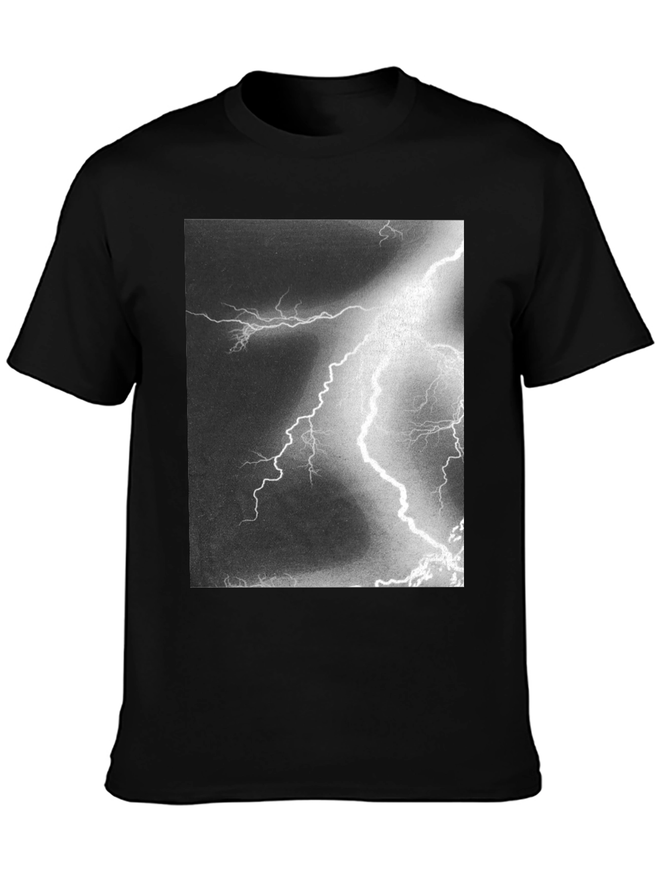 Lightning Bolt Graphic Black T-Shirt